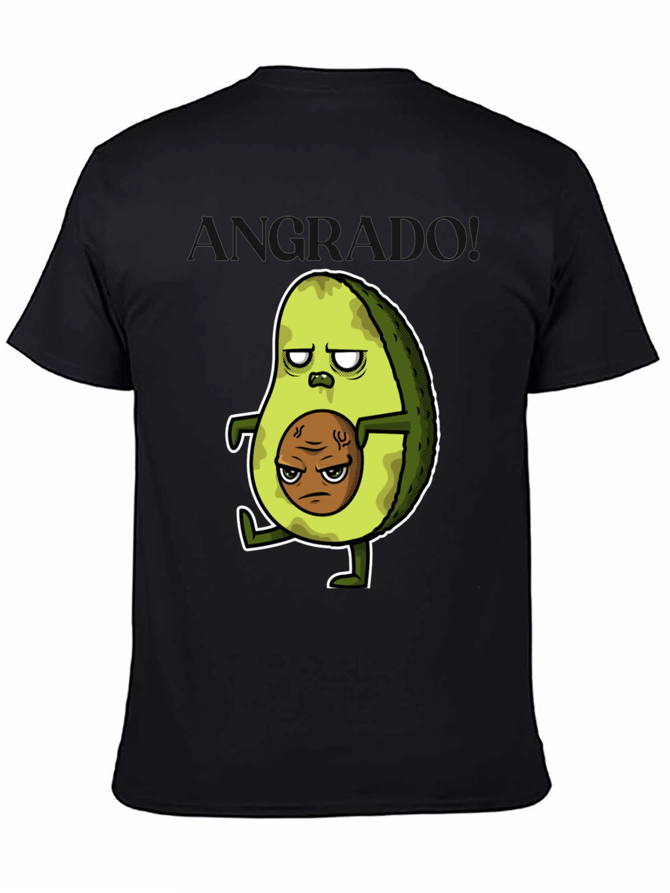 Grumpy Avocado T-Shirt - Funny Graphic Tee