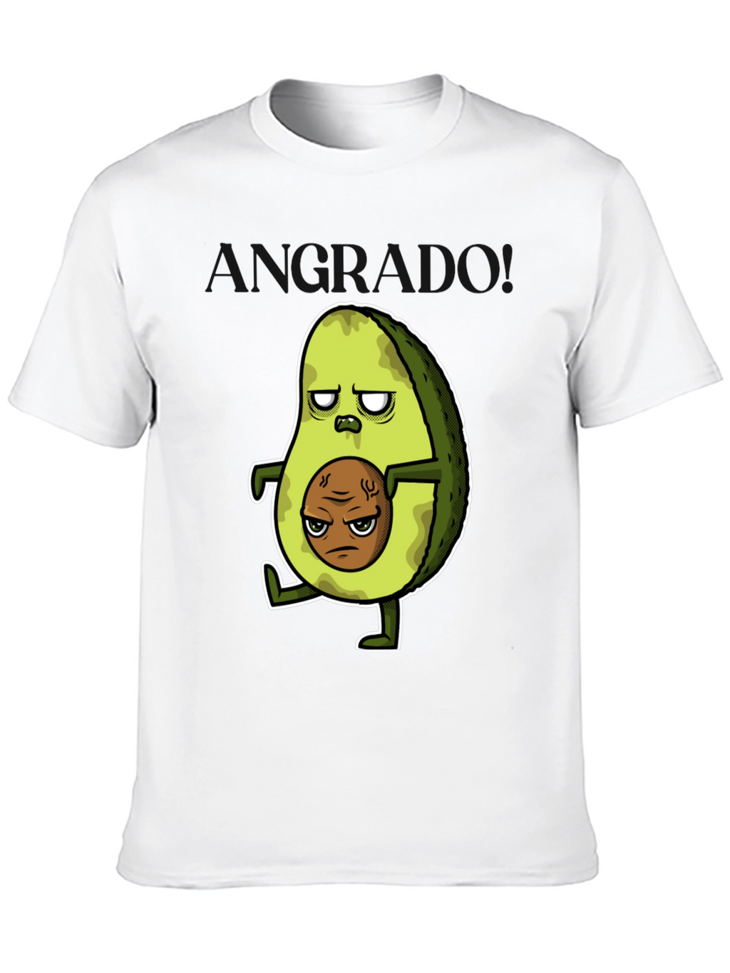 Grumpy Avocado T-Shirt - Funny Graphic Tee