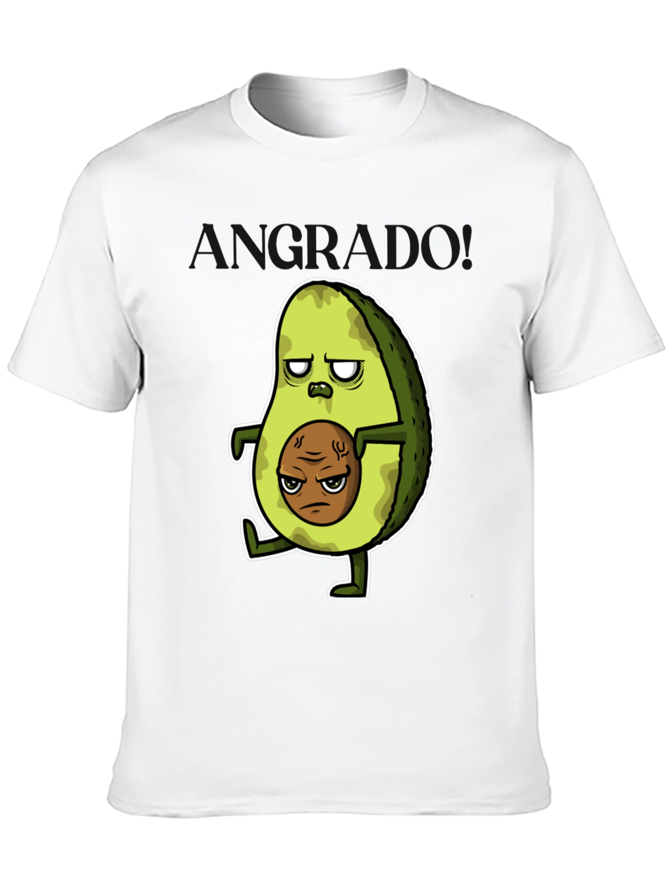 Grumpy Avocado T-Shirt - Funny Graphic Tee