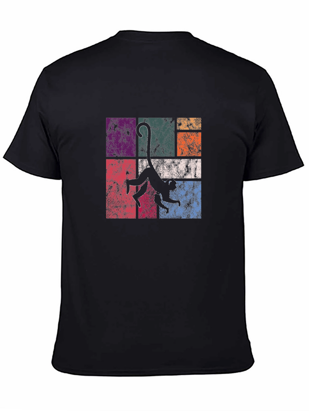 Monkey Graphic Black T-Shirt - Unique Design