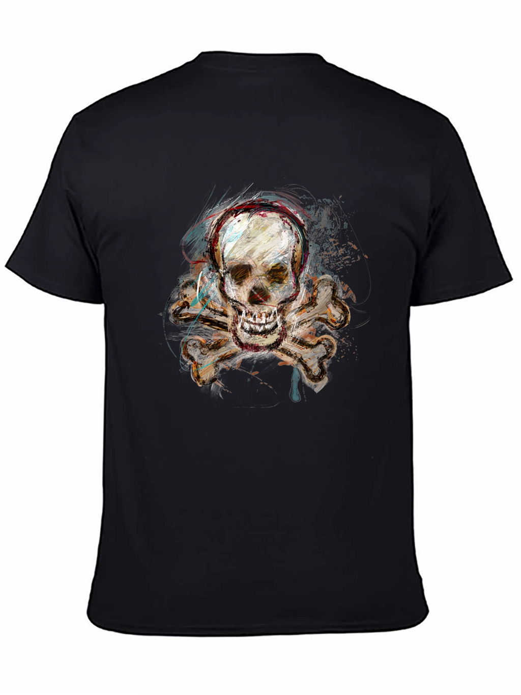 Skull & Crossbones Graphic Tee - Edgy Design