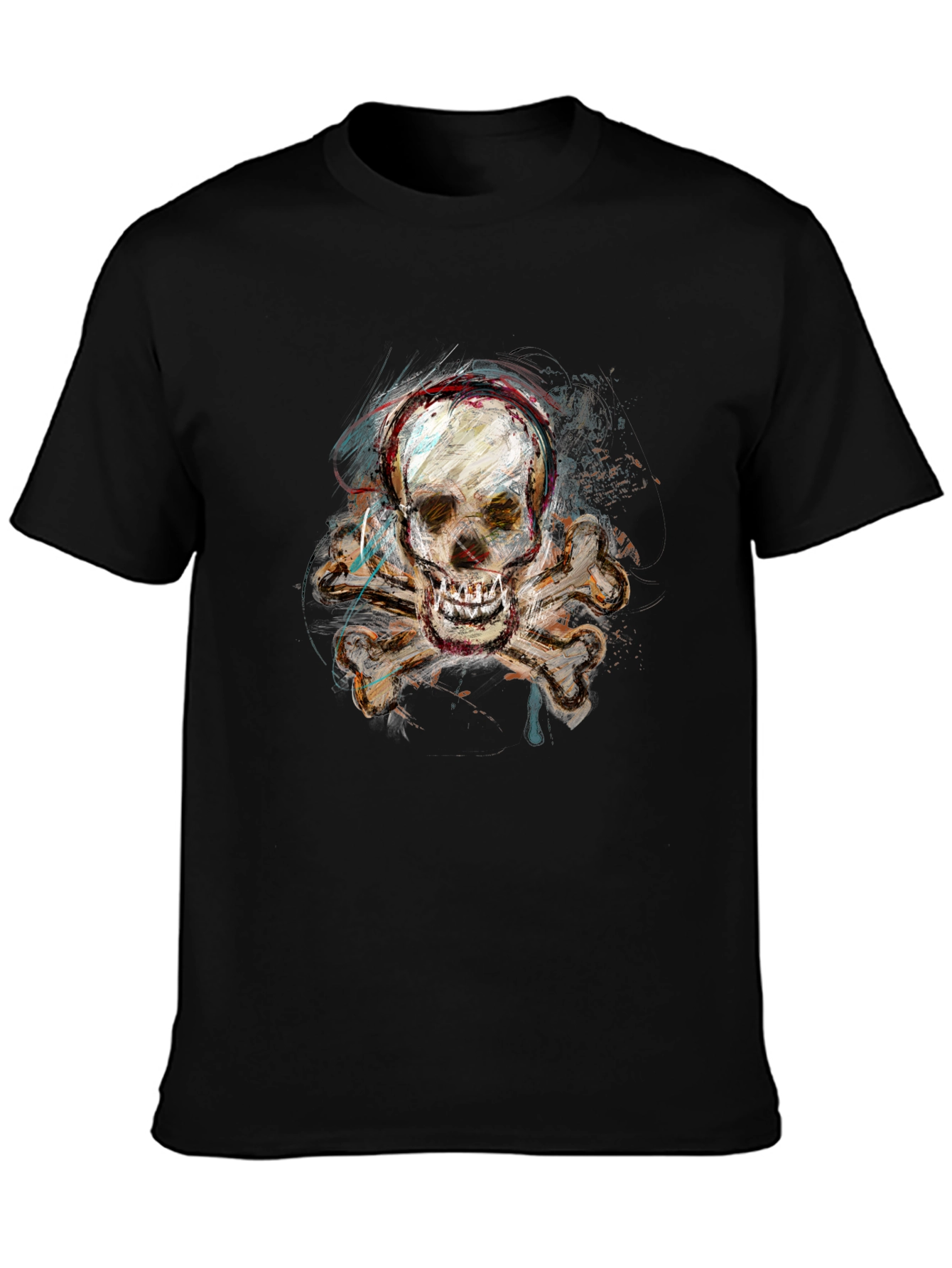 Skull & Crossbones Graphic Tee - Edgy Design