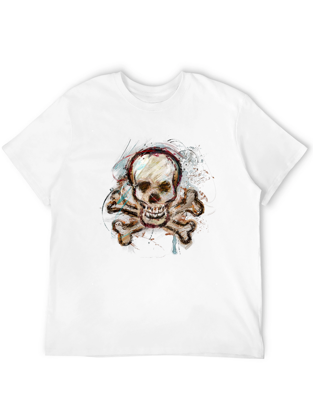 Skull & Crossbones Graphic Tee - Edgy Design