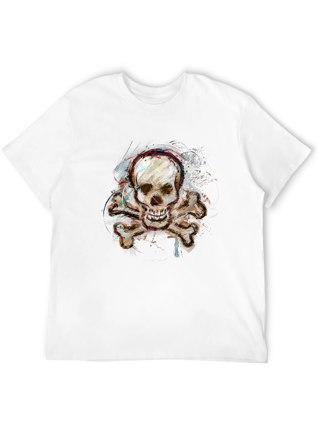 Skull & Crossbones Graphic Tee - Edgy Design