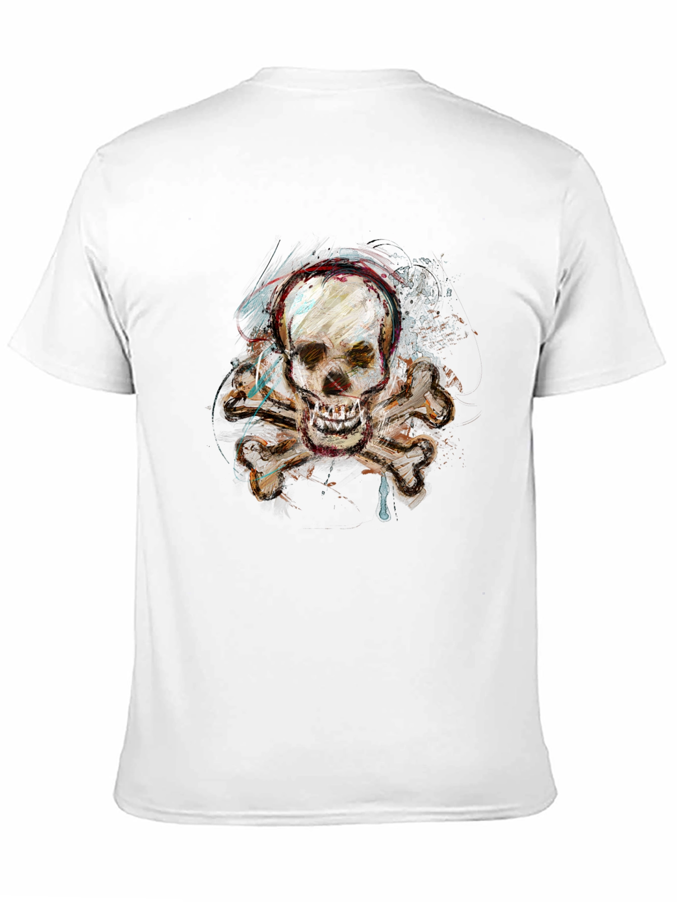 Skull & Crossbones Graphic Tee - Edgy Design