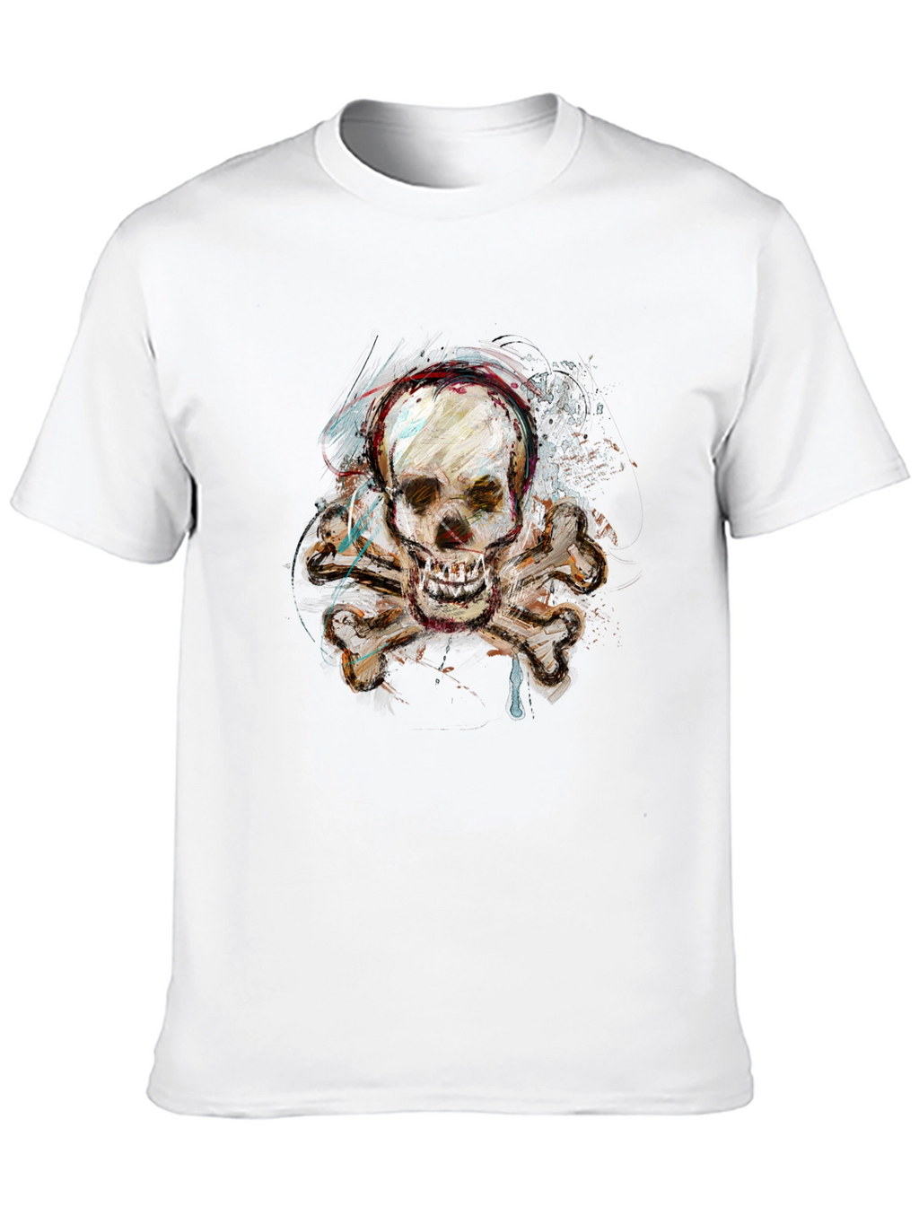 Skull & Crossbones Graphic Tee - Edgy Design