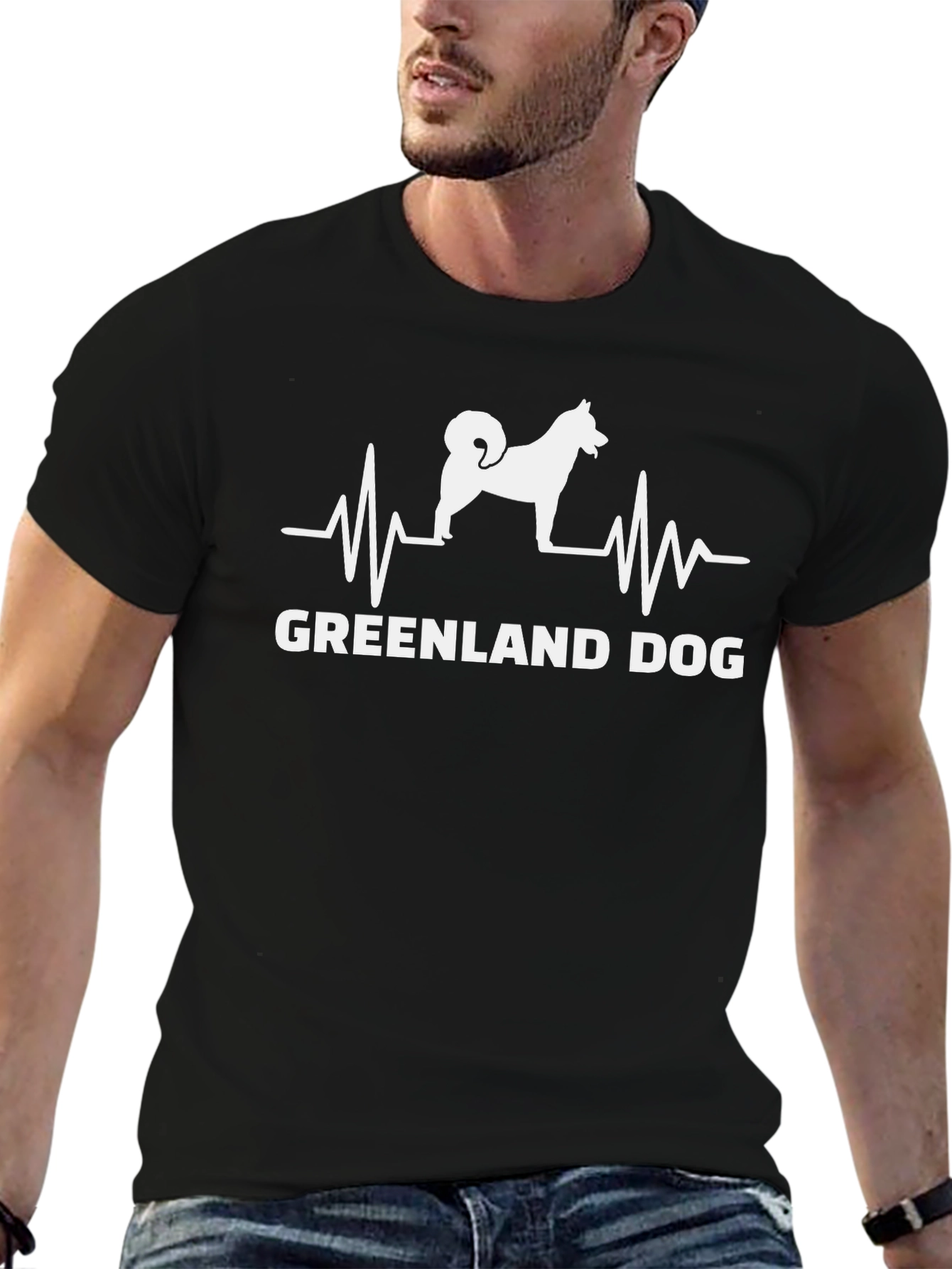 Greenland Dog Heartbeat T-Shirt