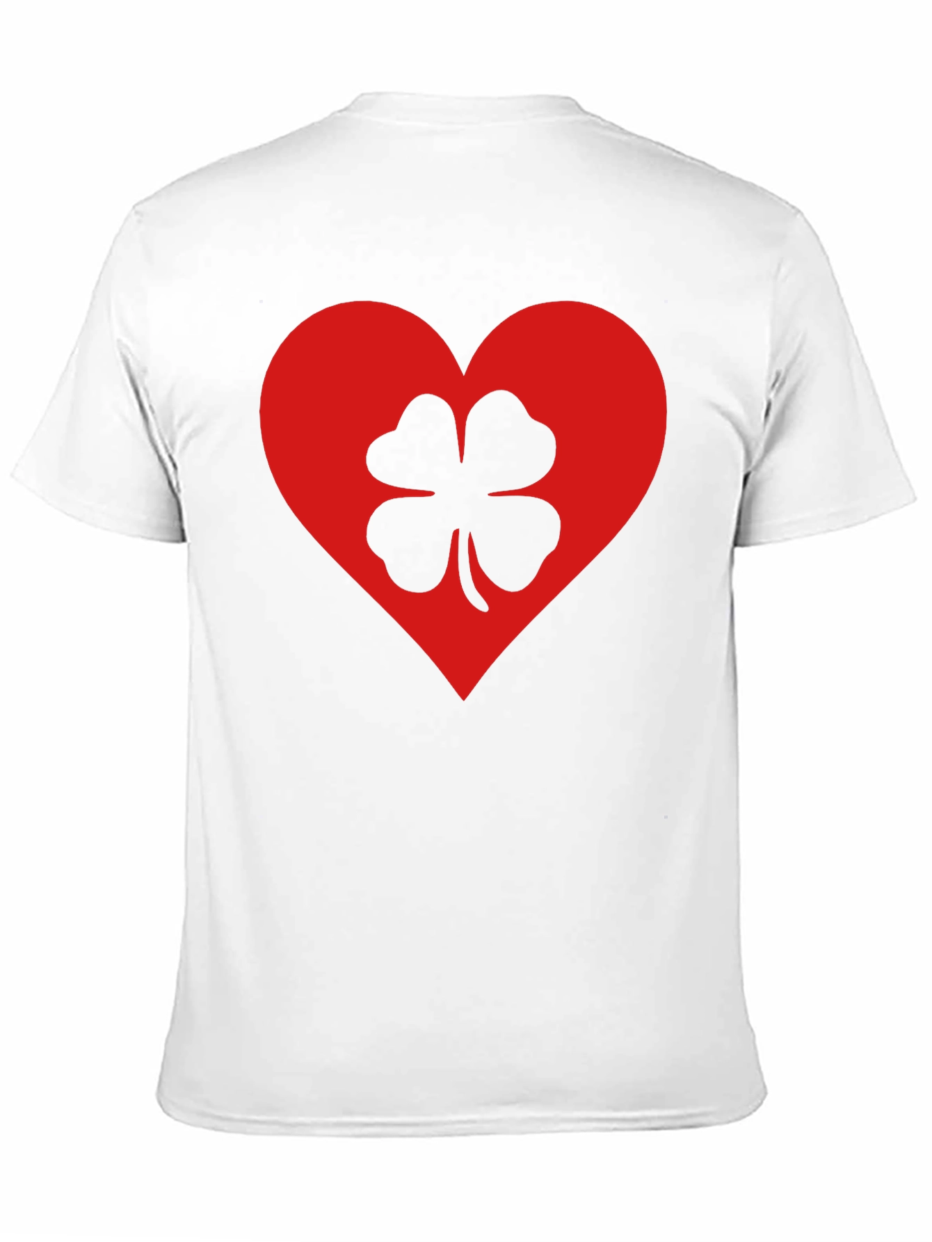 Lucky Heart Clover T-Shirt - Black