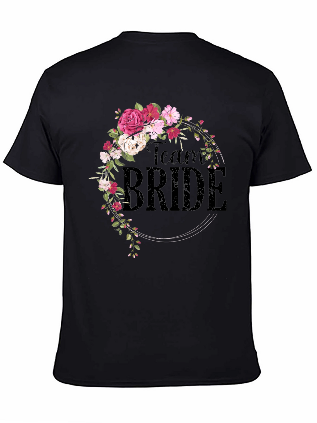 Team Bride Floral Wreath Tee