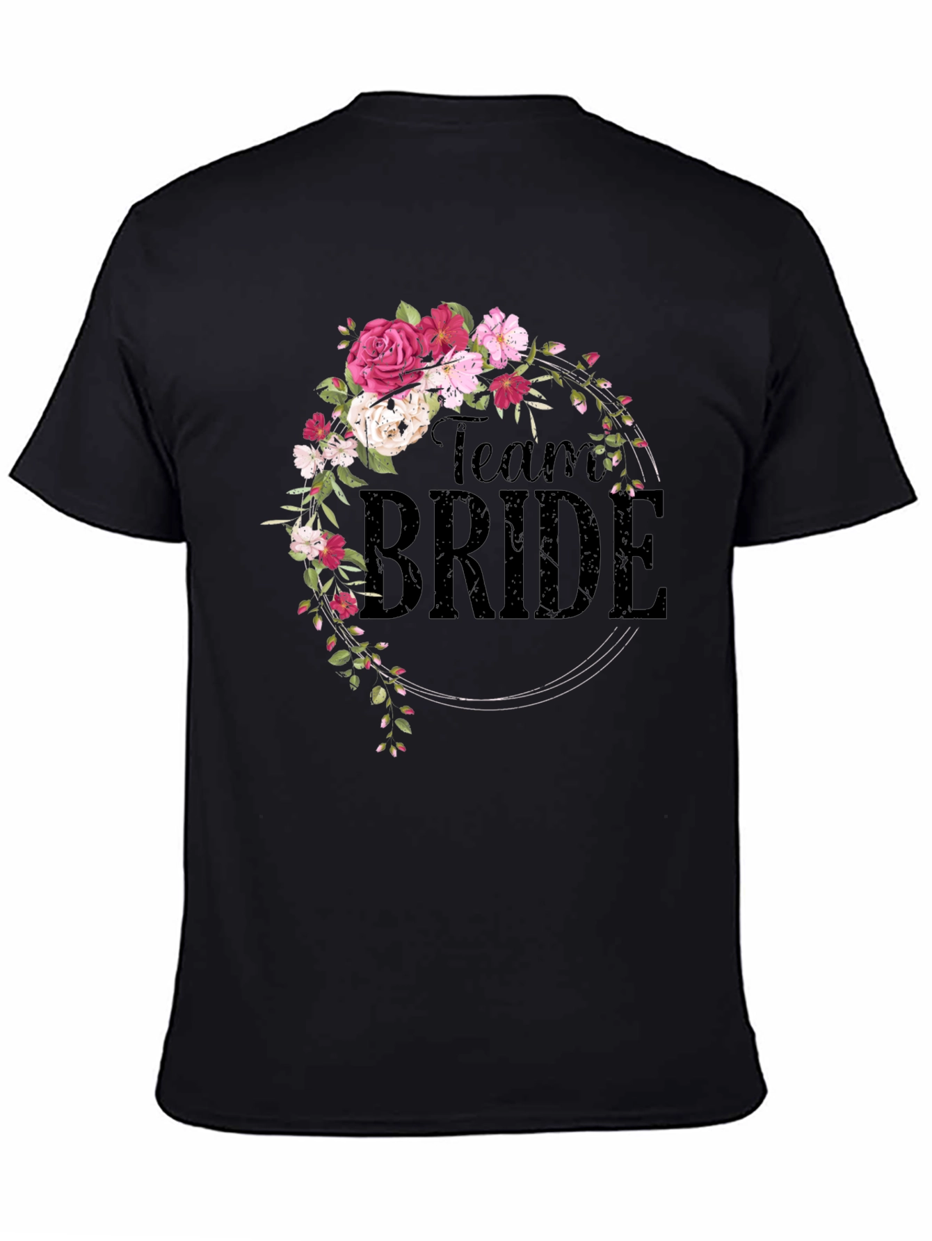 Team Bride Floral Wreath Tee