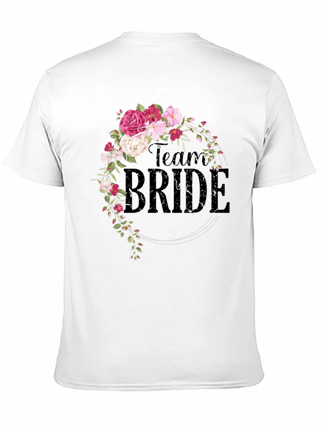 Team Bride Floral Wreath Tee