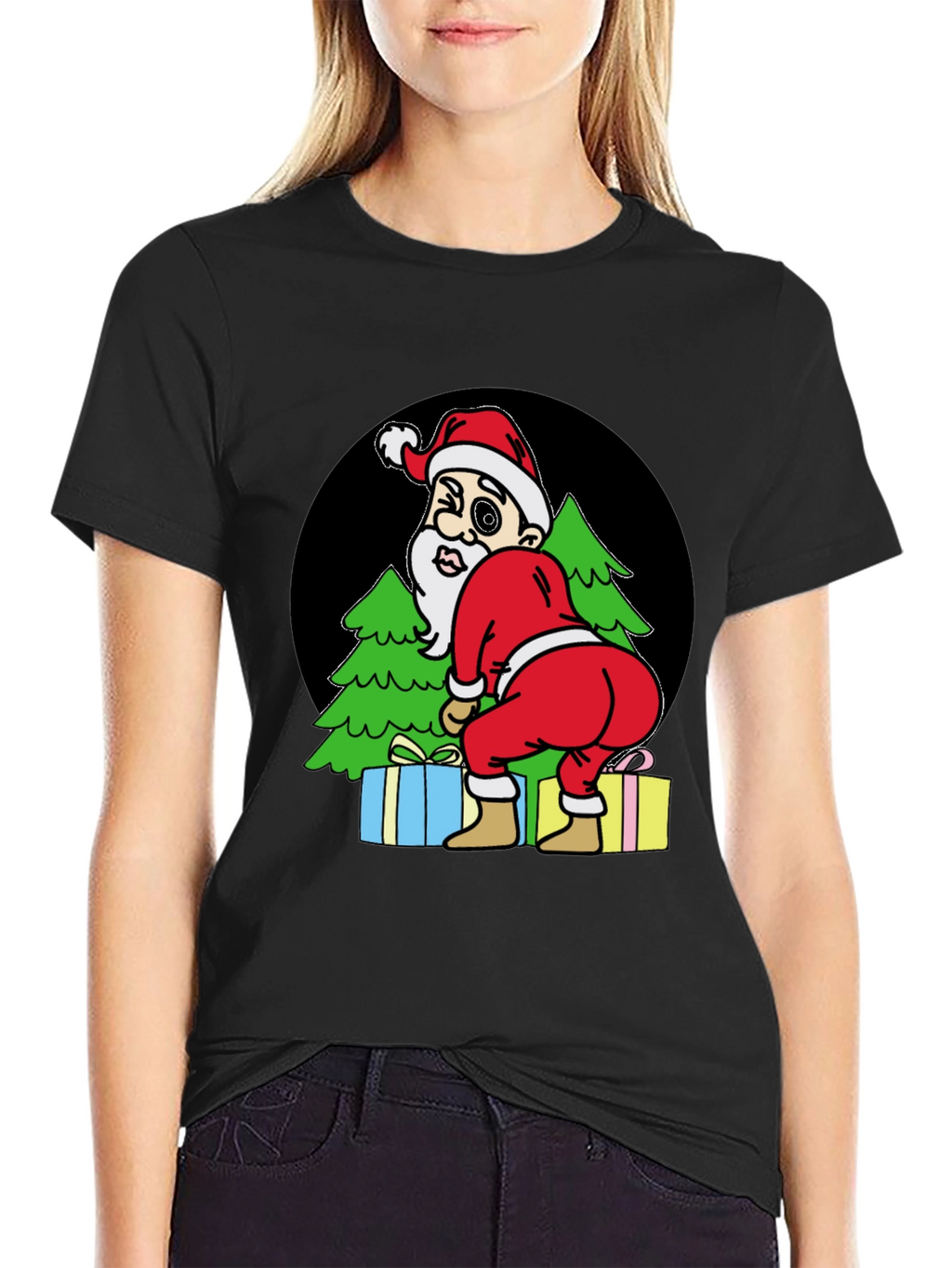 Funny Santa T-Shirt - Cheeky Christmas Tee