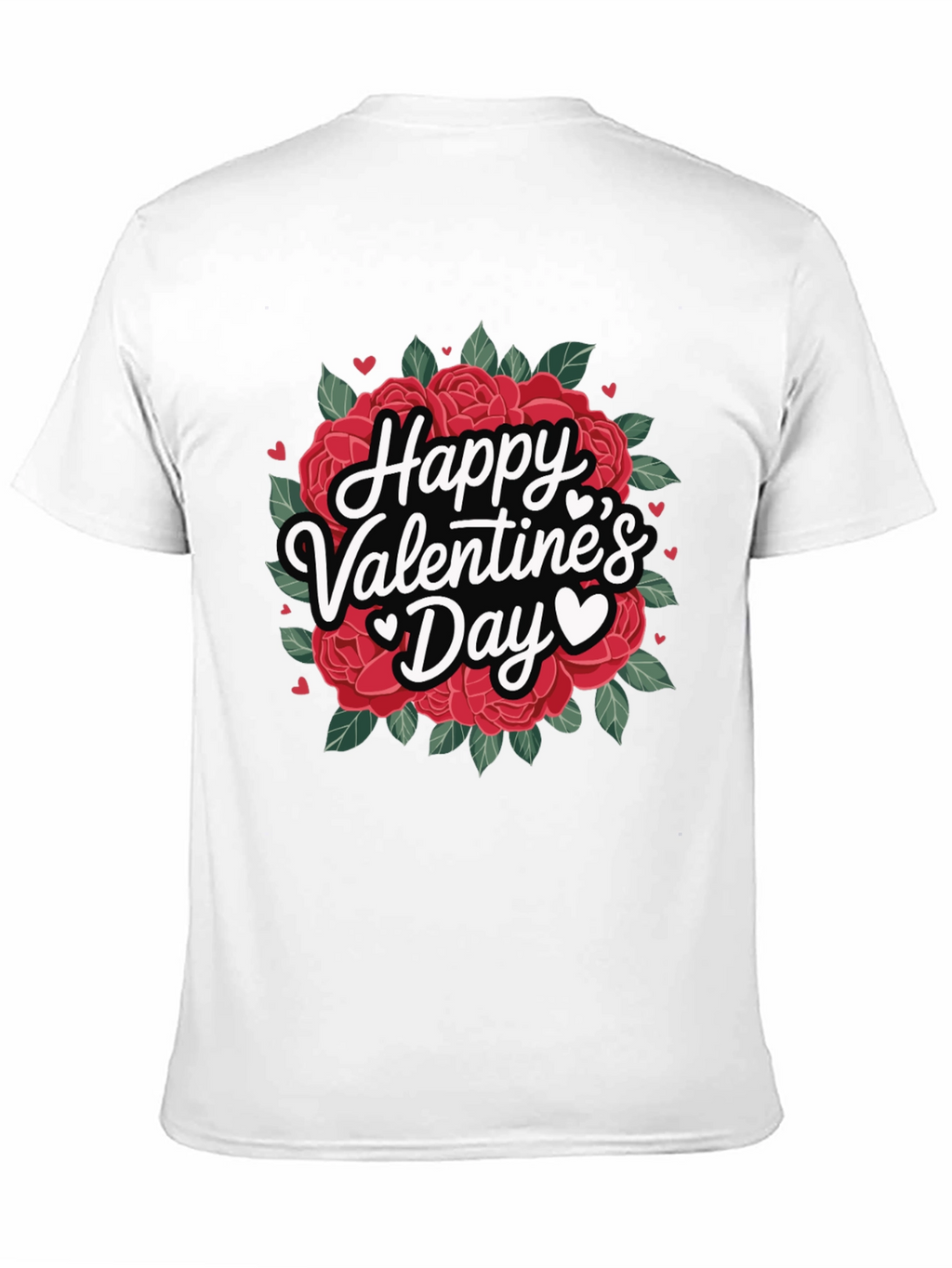 Happy Valentines Day Roses Graphic T-Shirt