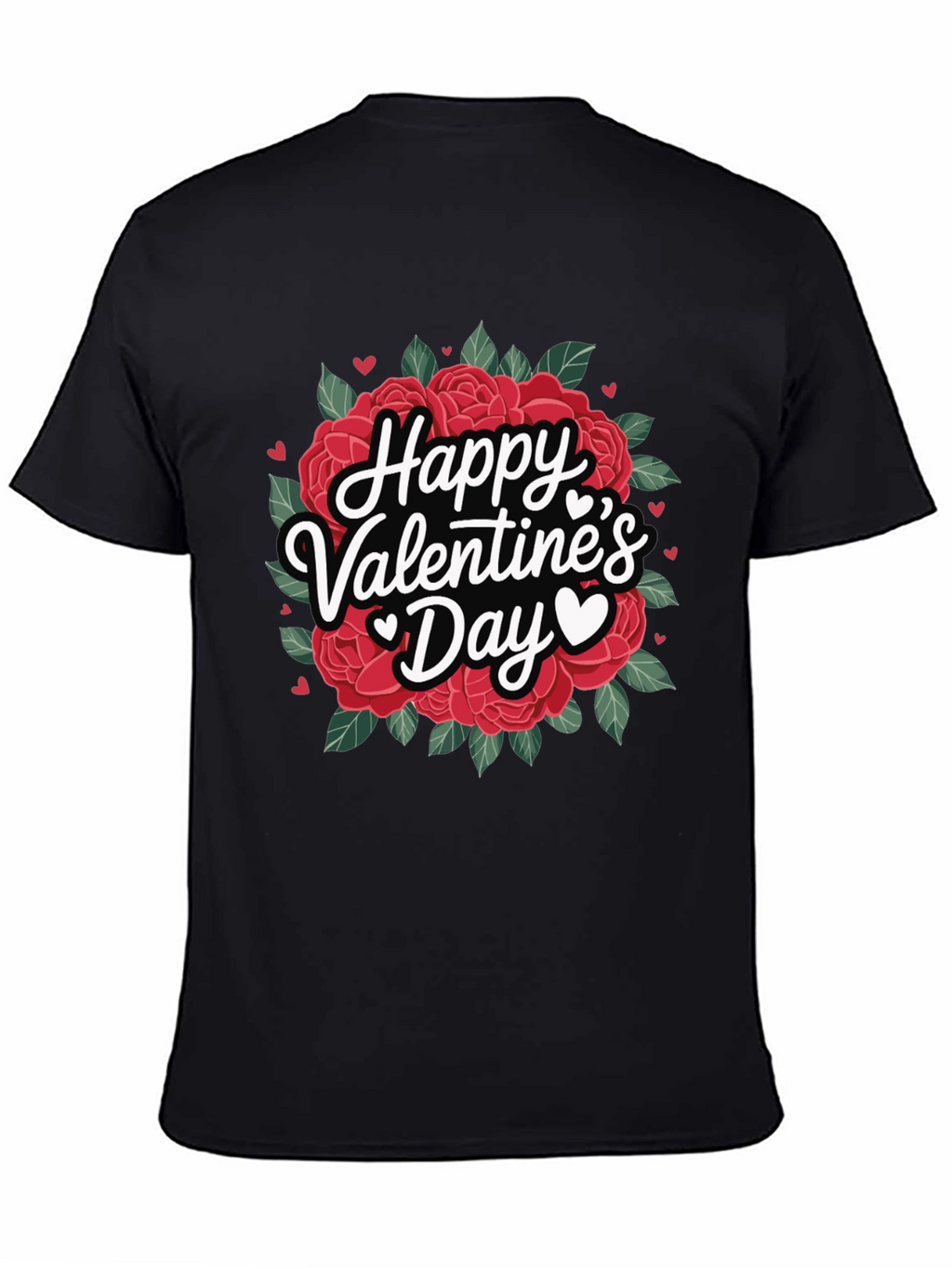 Happy Valentines Day Roses Graphic T-Shirt