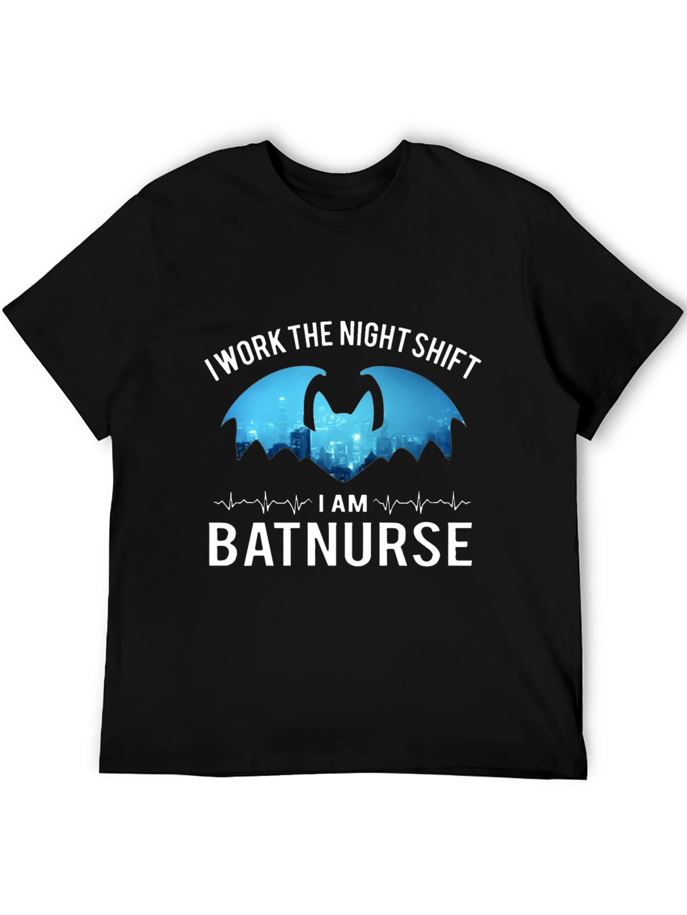 I Work the Night Shift Batnurse T-Shirt
