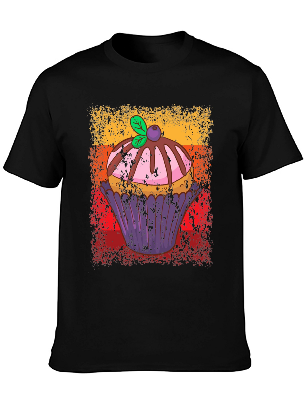Retro Cupcake T-Shirt - Sweet Treat Design