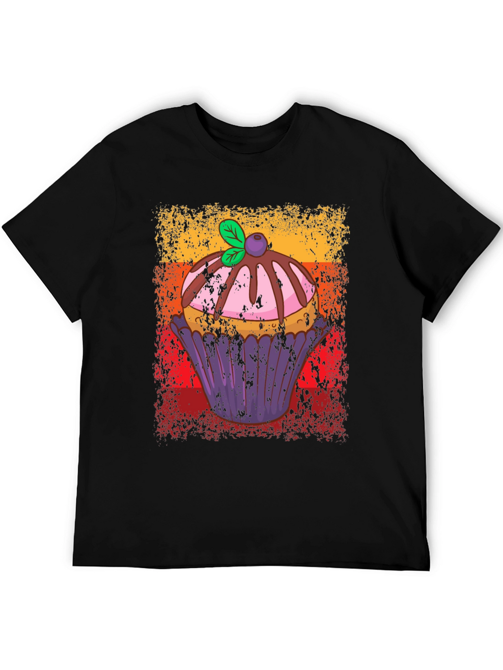 Retro Cupcake T-Shirt - Sweet Treat Design