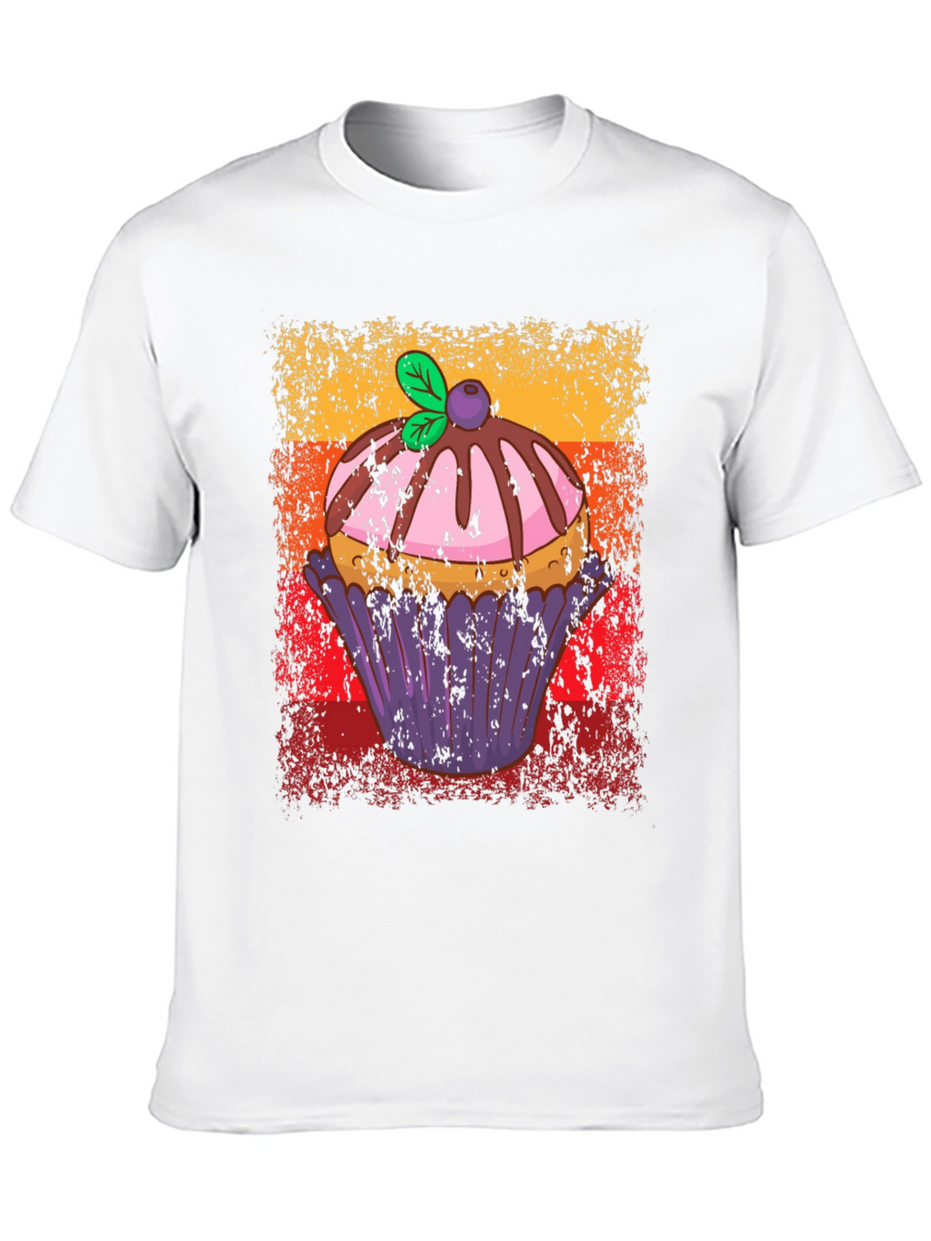Retro Cupcake T-Shirt - Sweet Treat Design