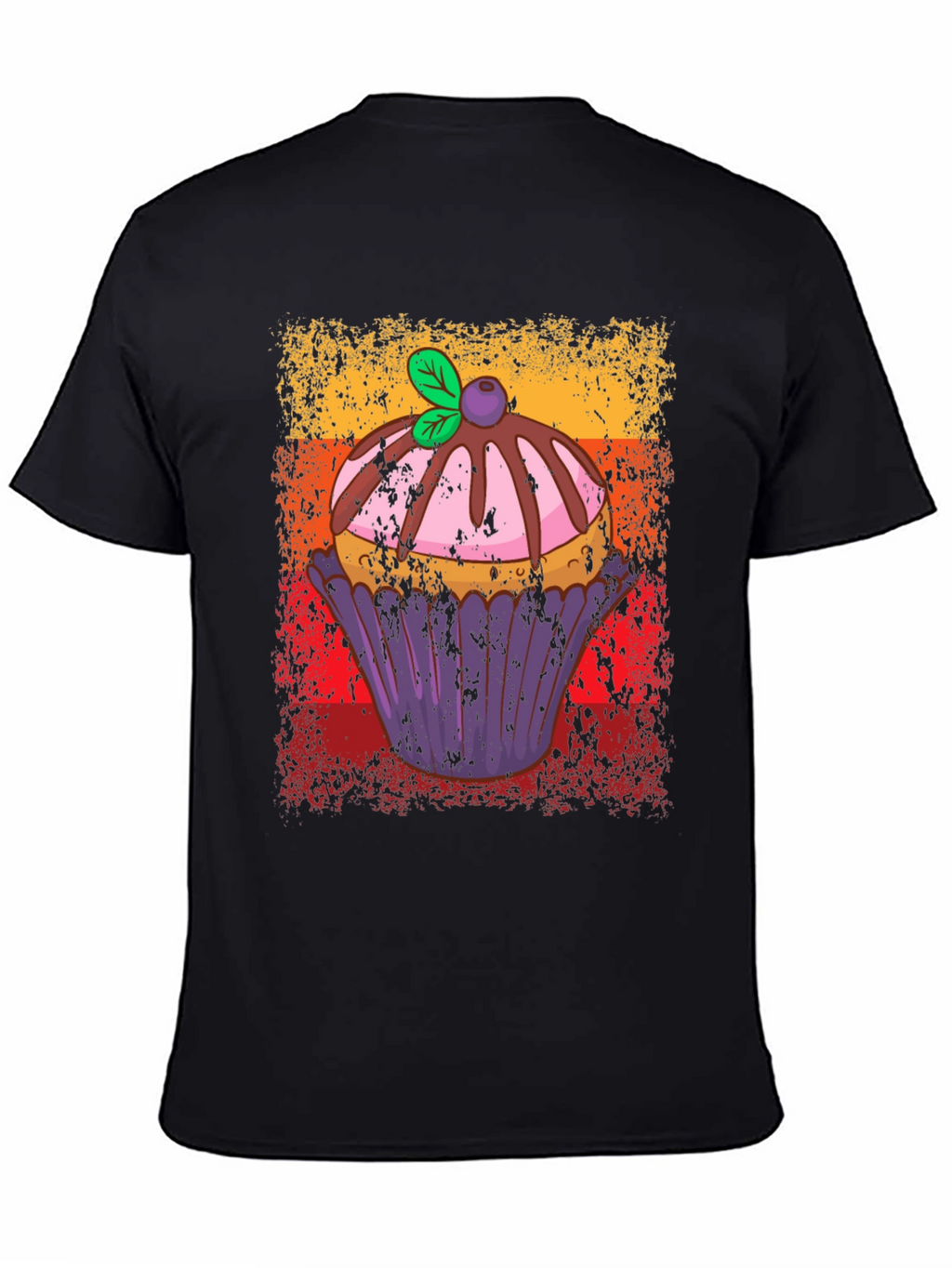 Retro Cupcake T-Shirt - Sweet Treat Design
