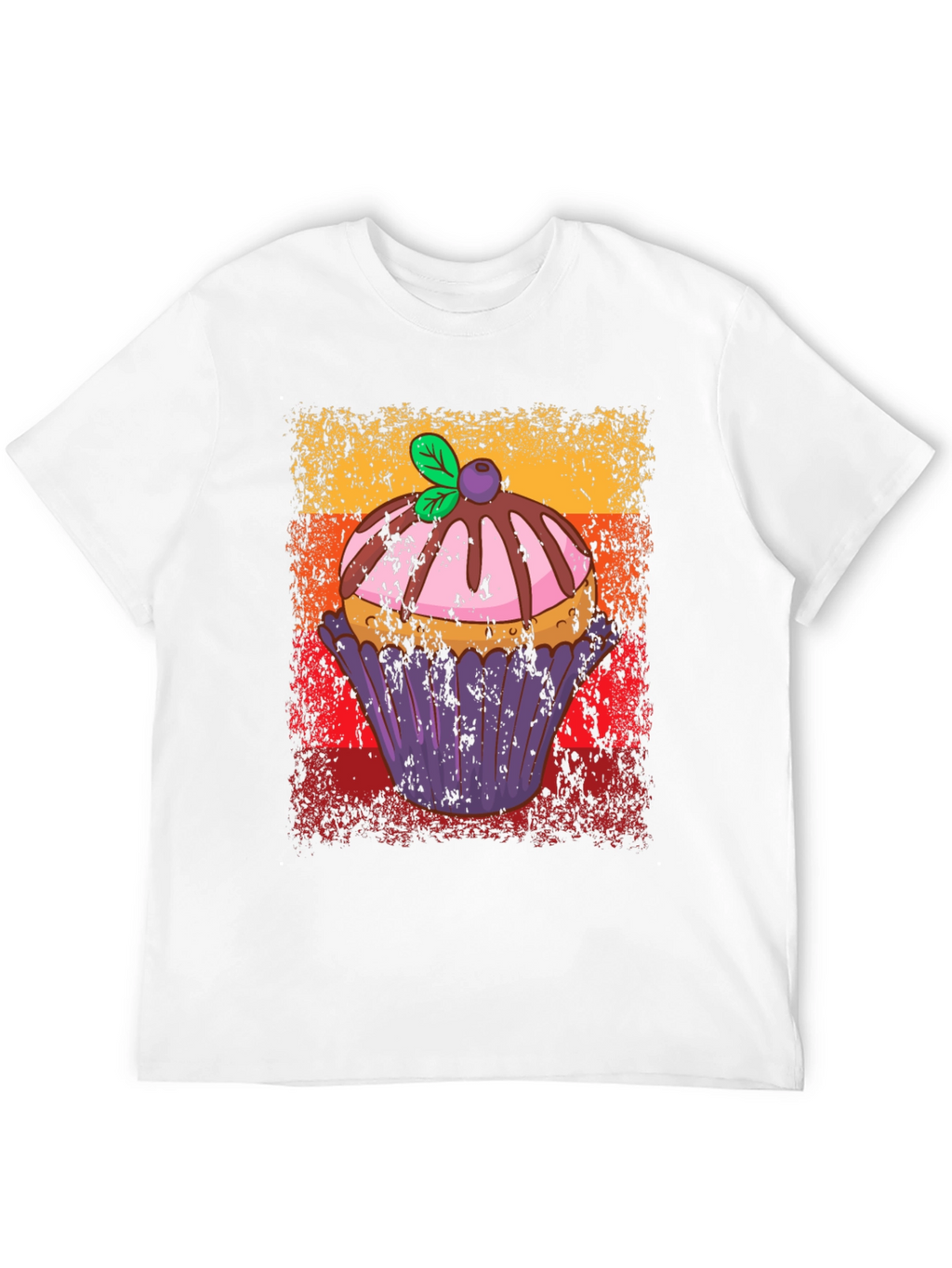 Retro Cupcake T-Shirt - Sweet Treat Design