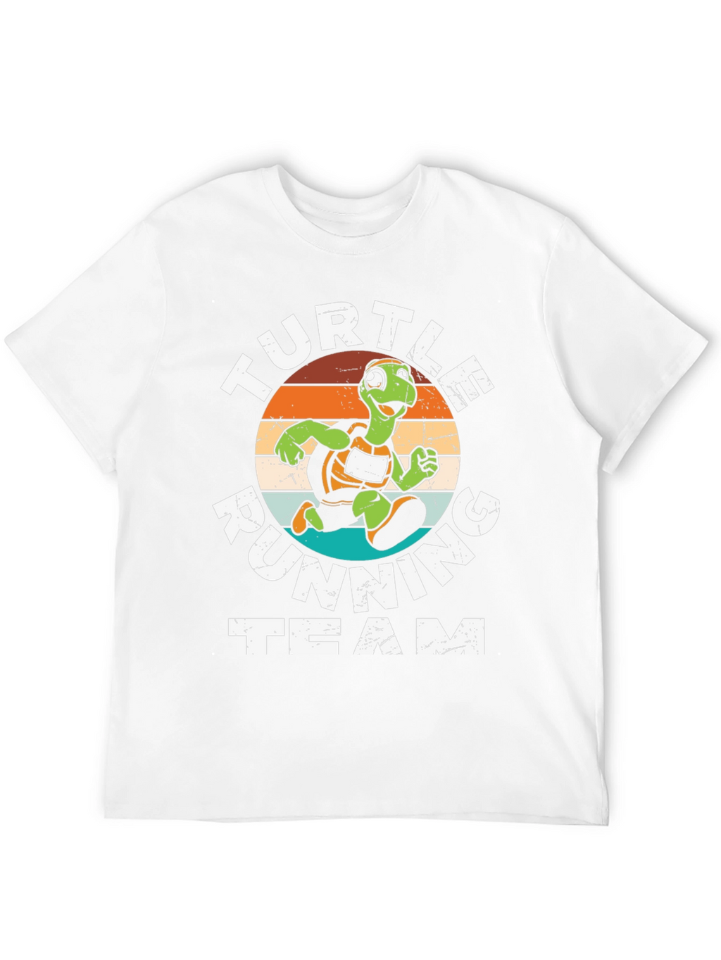 Turtle Running Team Graphic Tee - Black Cotton Blend