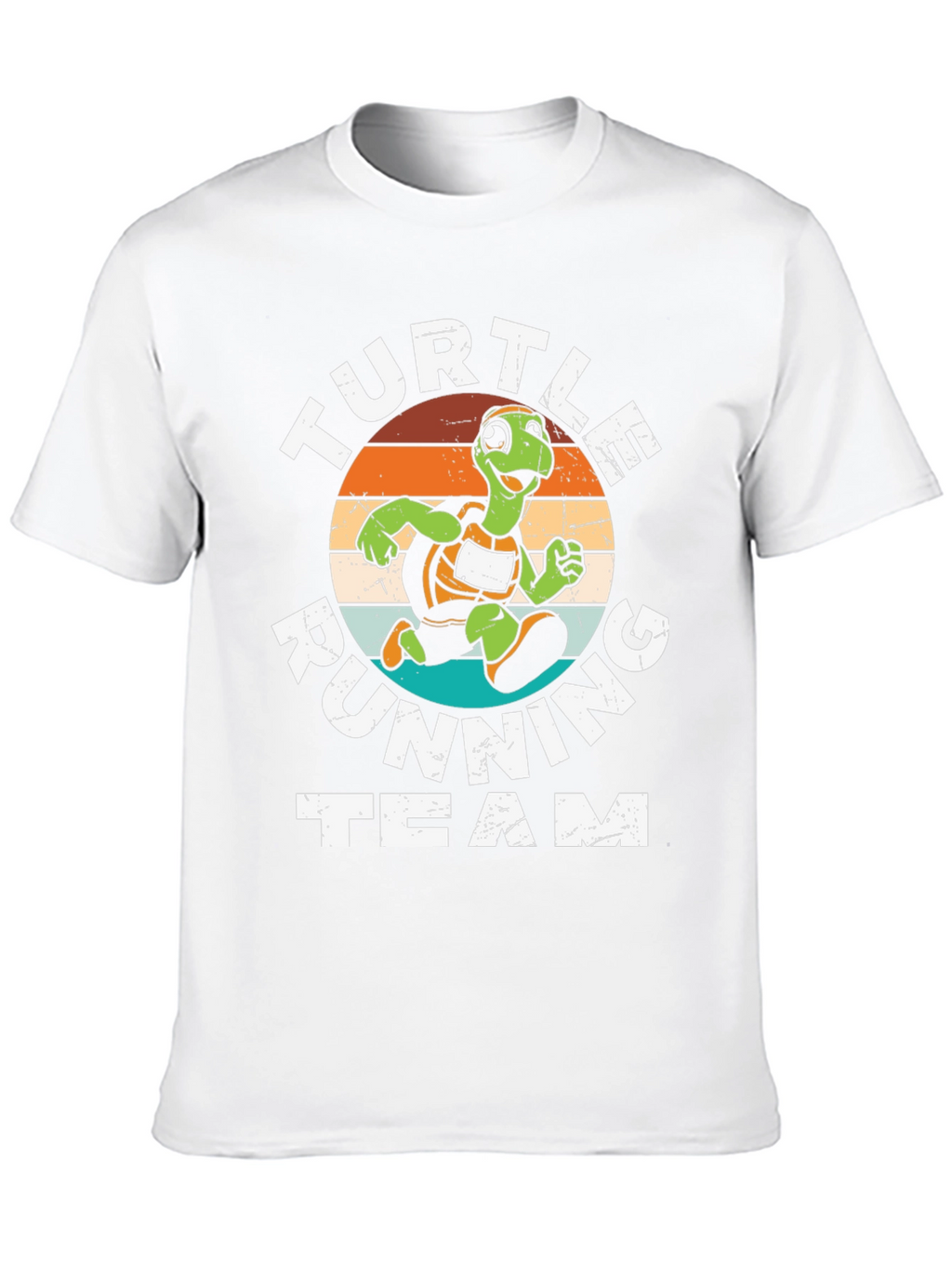 Turtle Running Team Graphic Tee - Black Cotton Blend