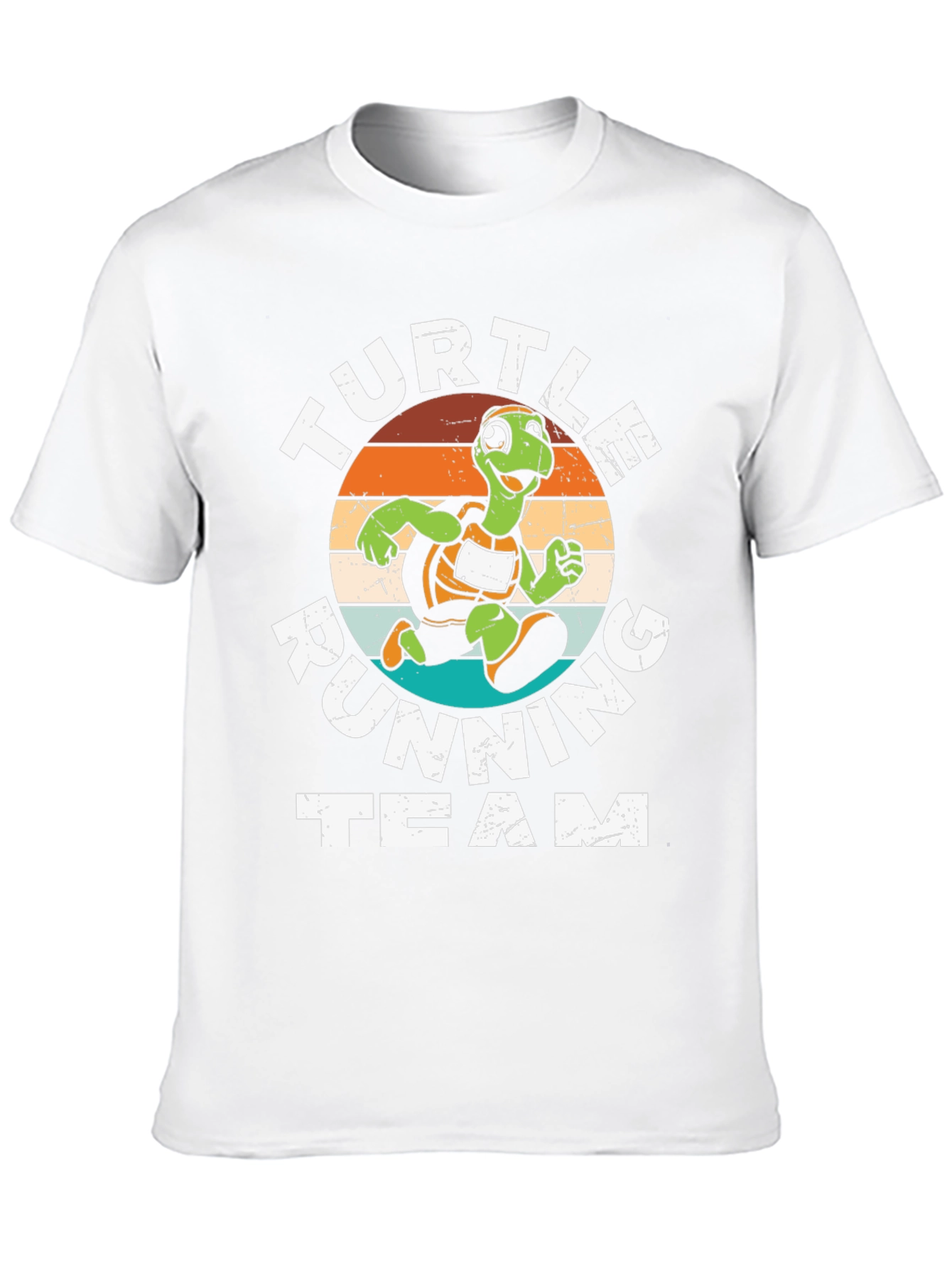 Turtle Running Team Graphic Tee - Black Cotton Blend