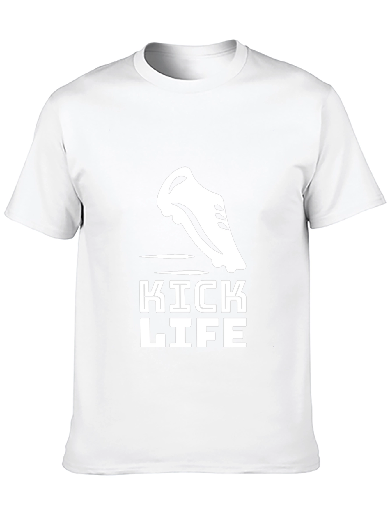 Kick Life Graphic Tee - Black Cotton T-Shirt