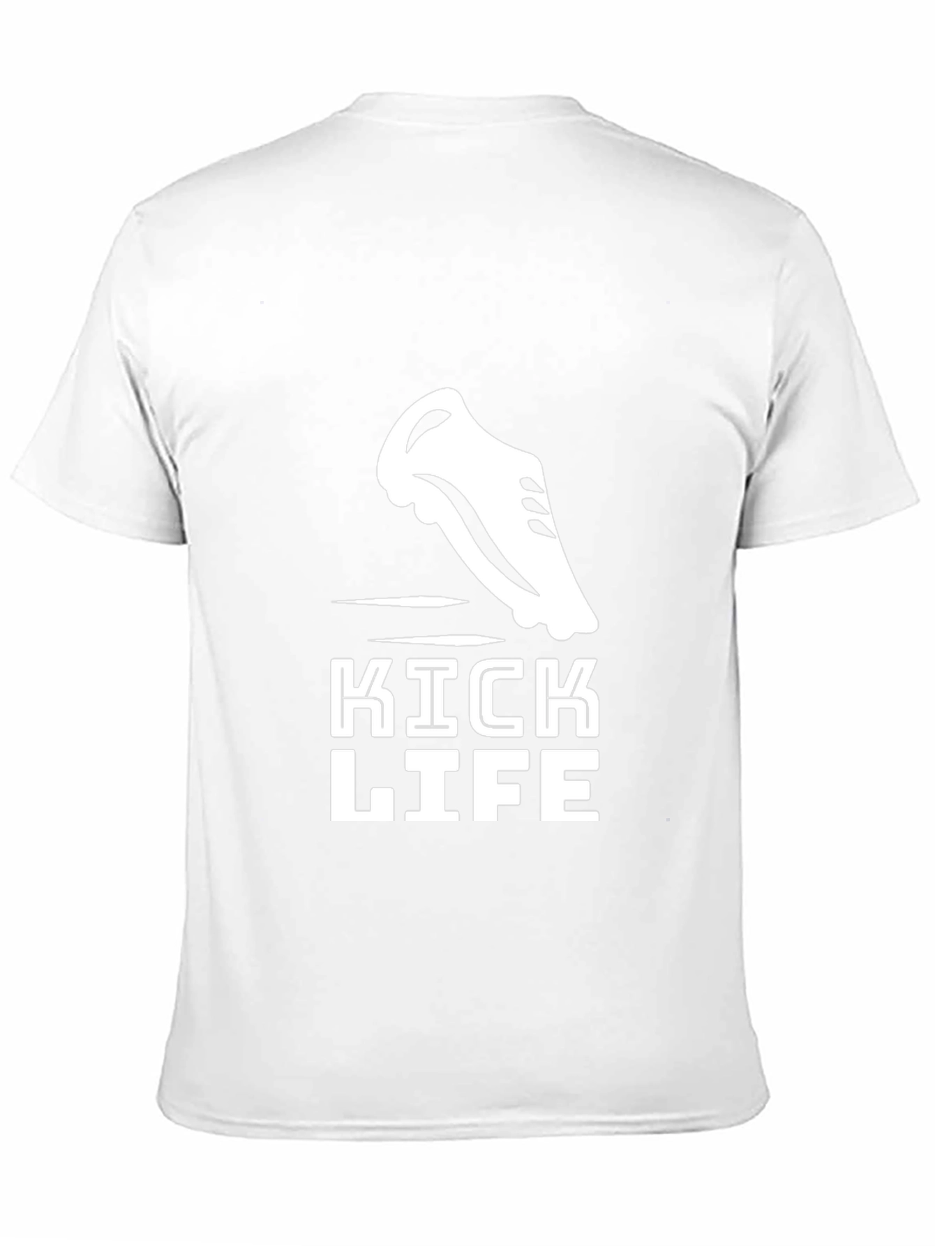 Kick Life Graphic Tee - Black Cotton T-Shirt