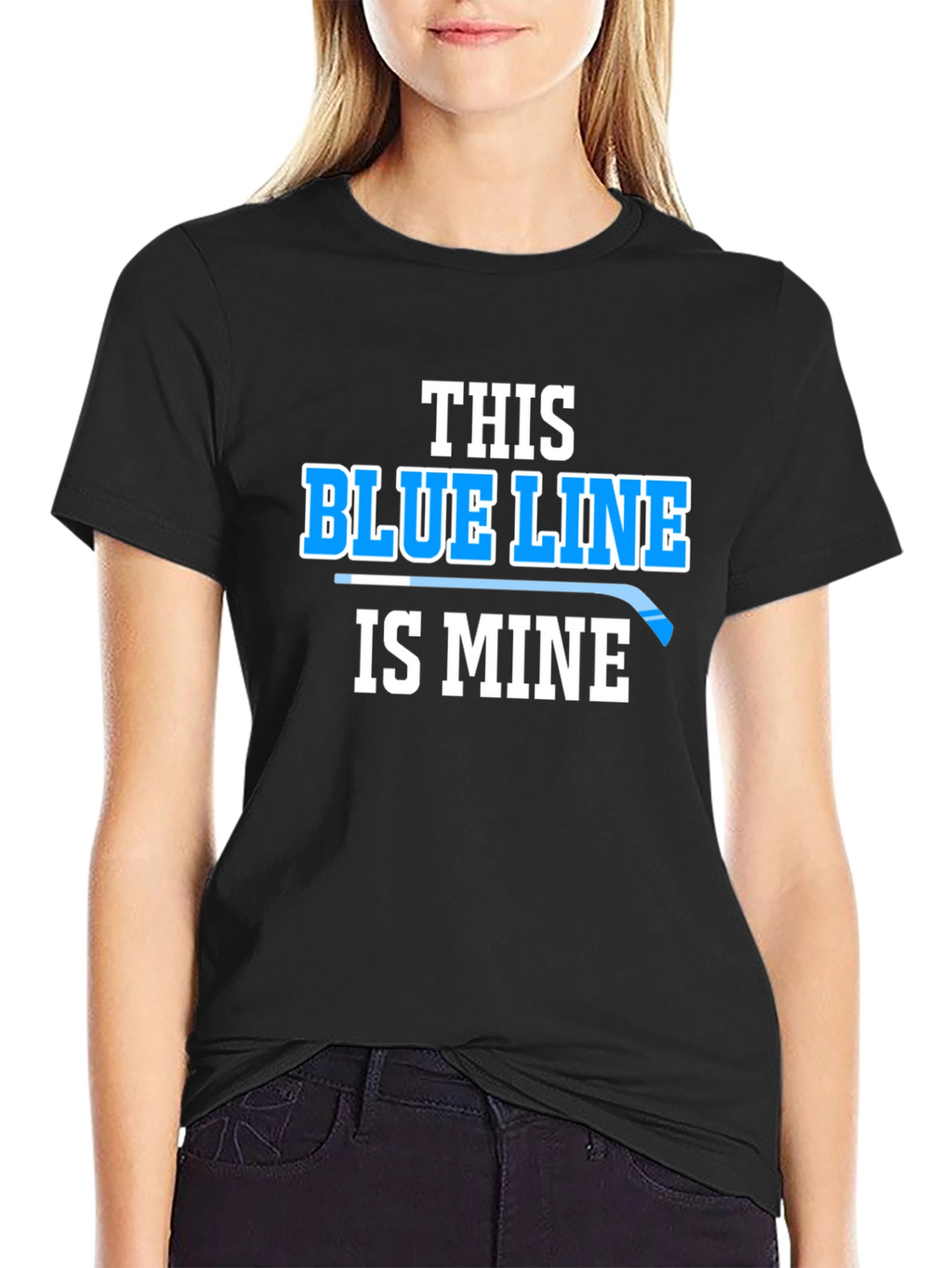 This Blue Line Is Mine Hockey T-Shirt