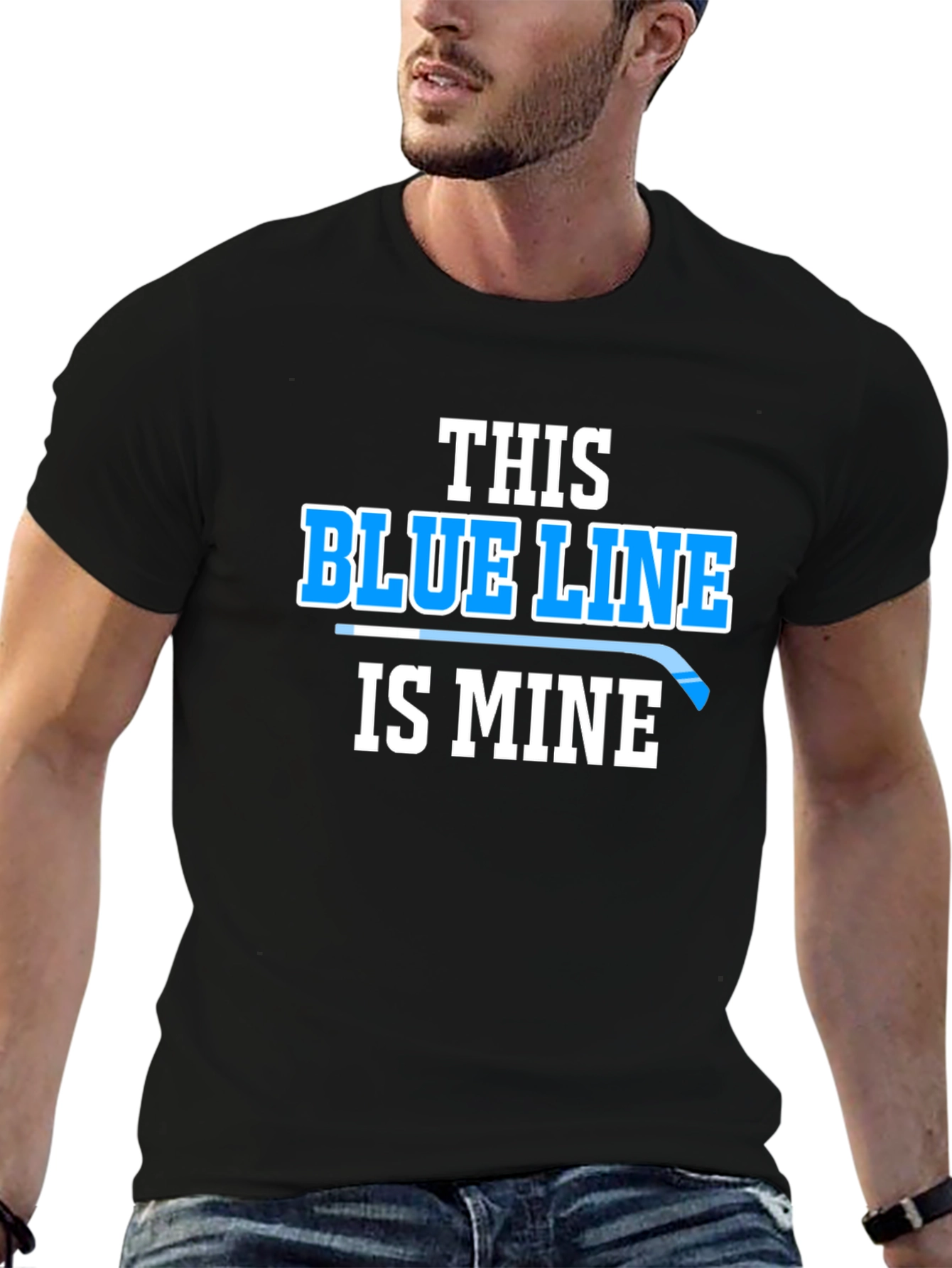 This Blue Line Is Mine Hockey T-Shirt