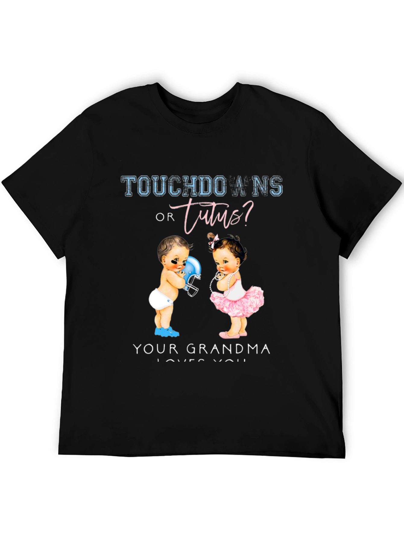 Touchdowns or Tutus? Gender Reveal T-Shirt