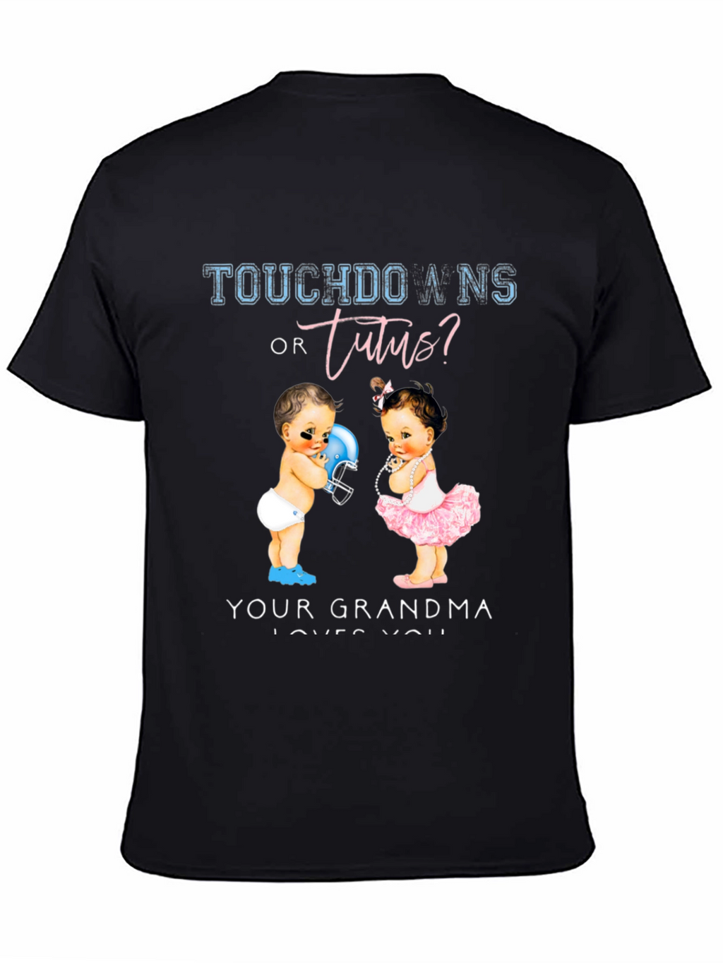 Touchdowns or Tutus? Gender Reveal T-Shirt