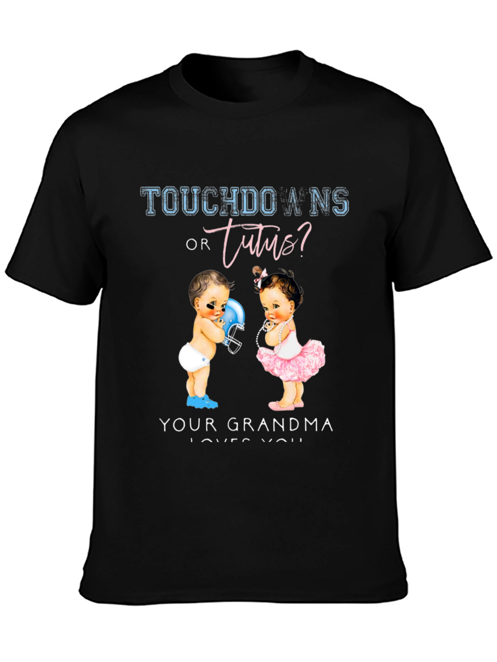 Touchdowns or Tutus? Gender Reveal T-Shirt