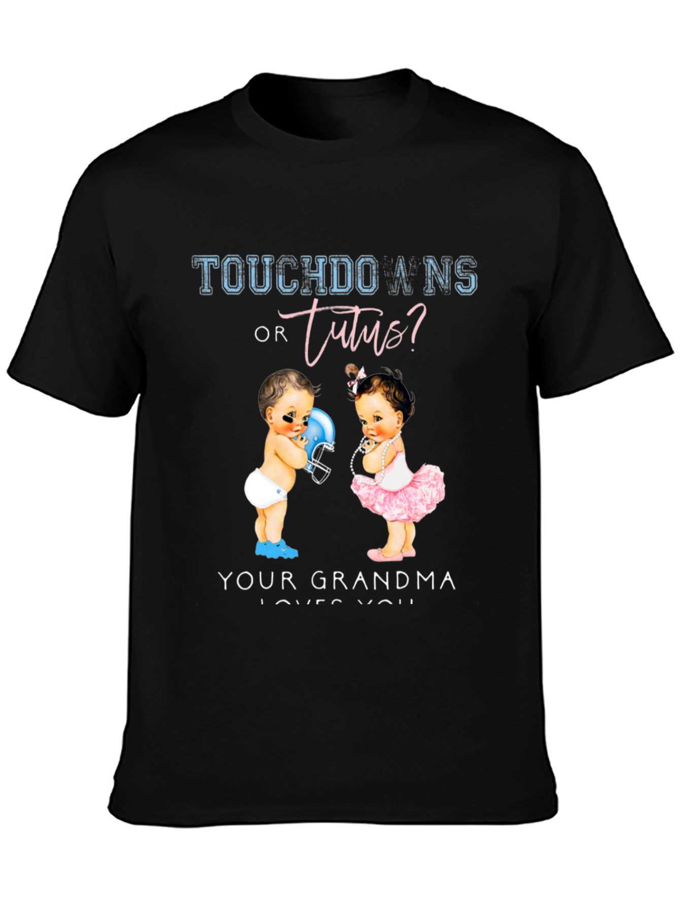 Touchdowns or Tutus? Gender Reveal T-Shirt