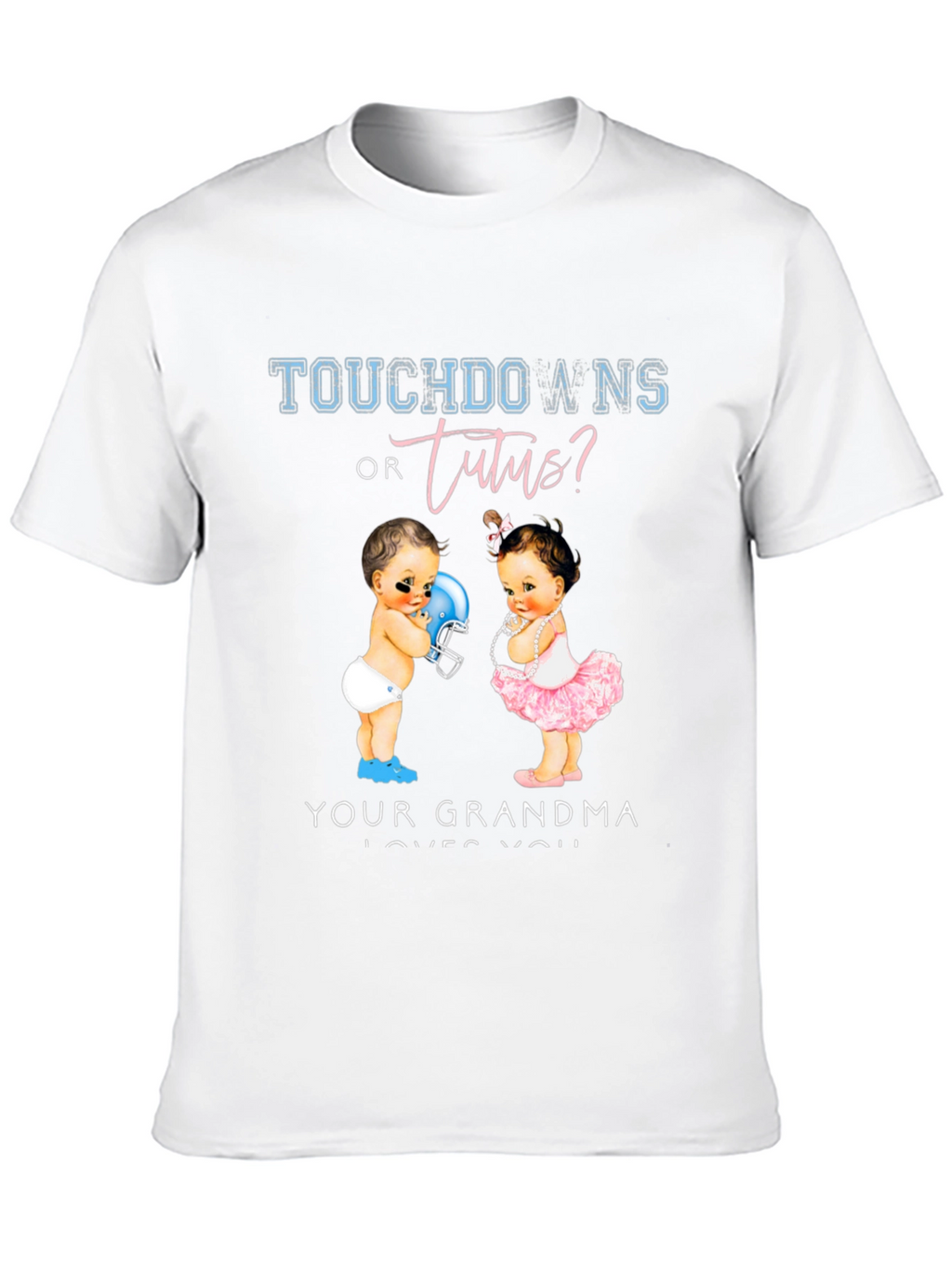 Touchdowns or Tutus? Gender Reveal T-Shirt