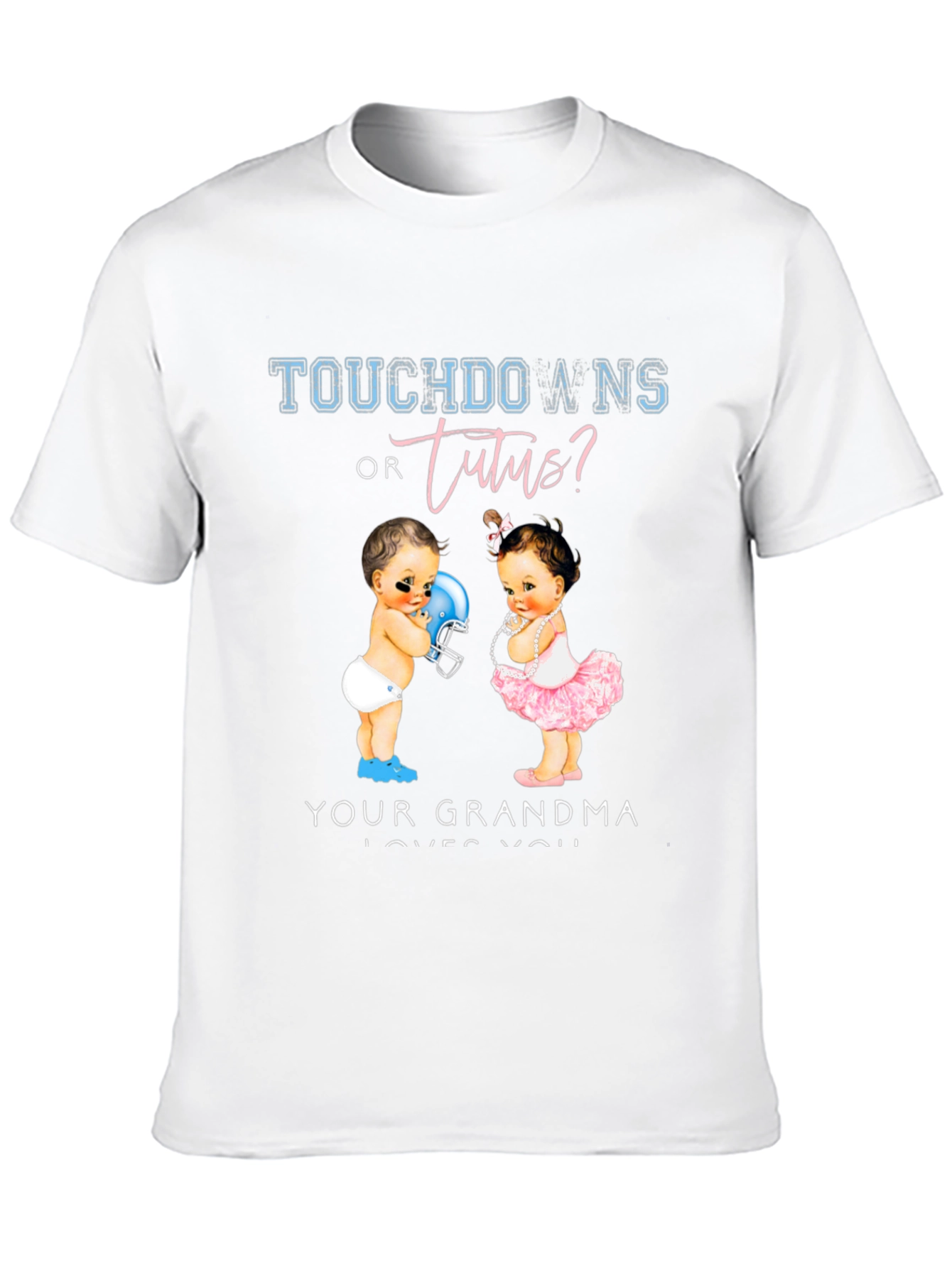 Touchdowns or Tutus? Gender Reveal T-Shirt