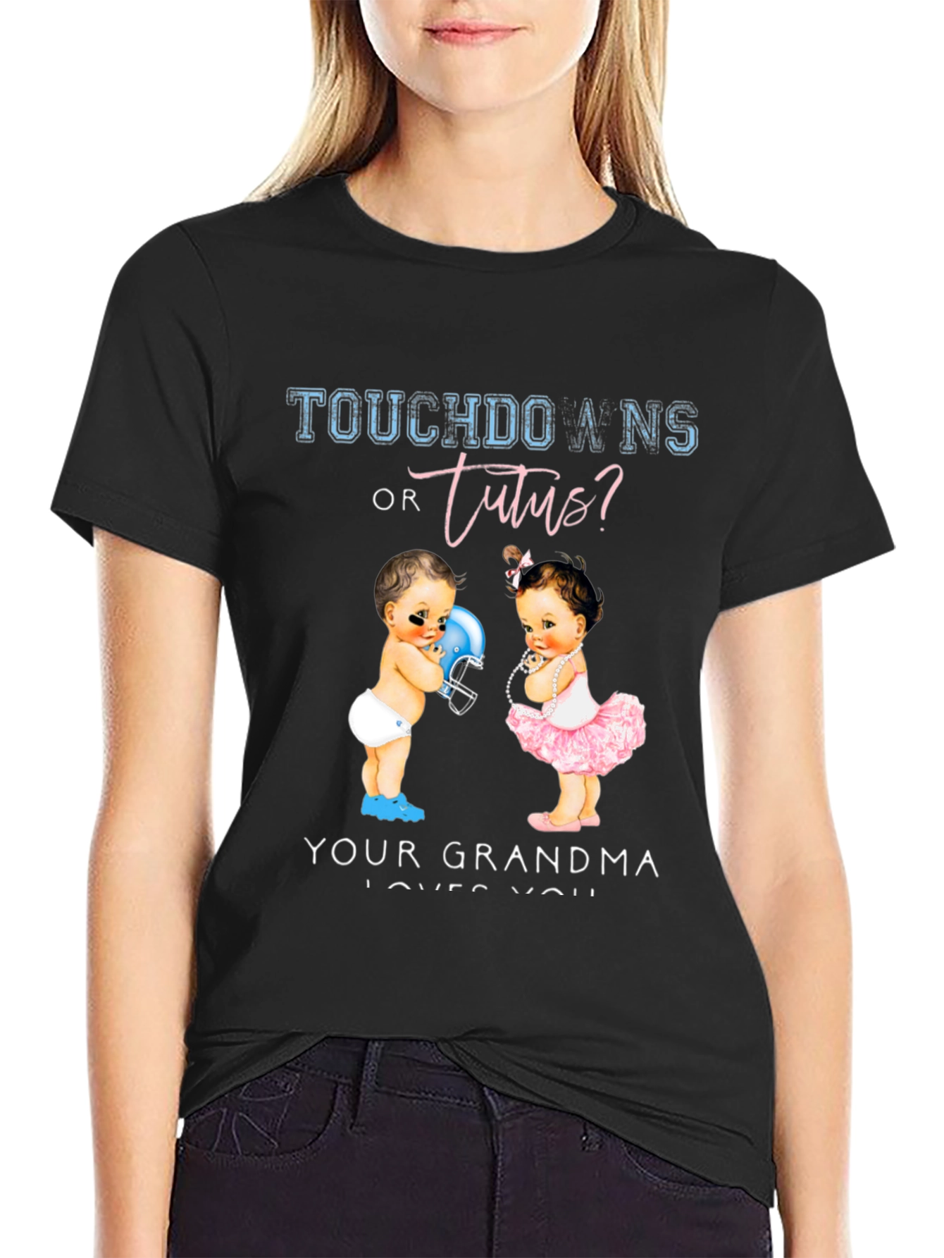 Touchdowns or Tutus? Gender Reveal T-Shirt