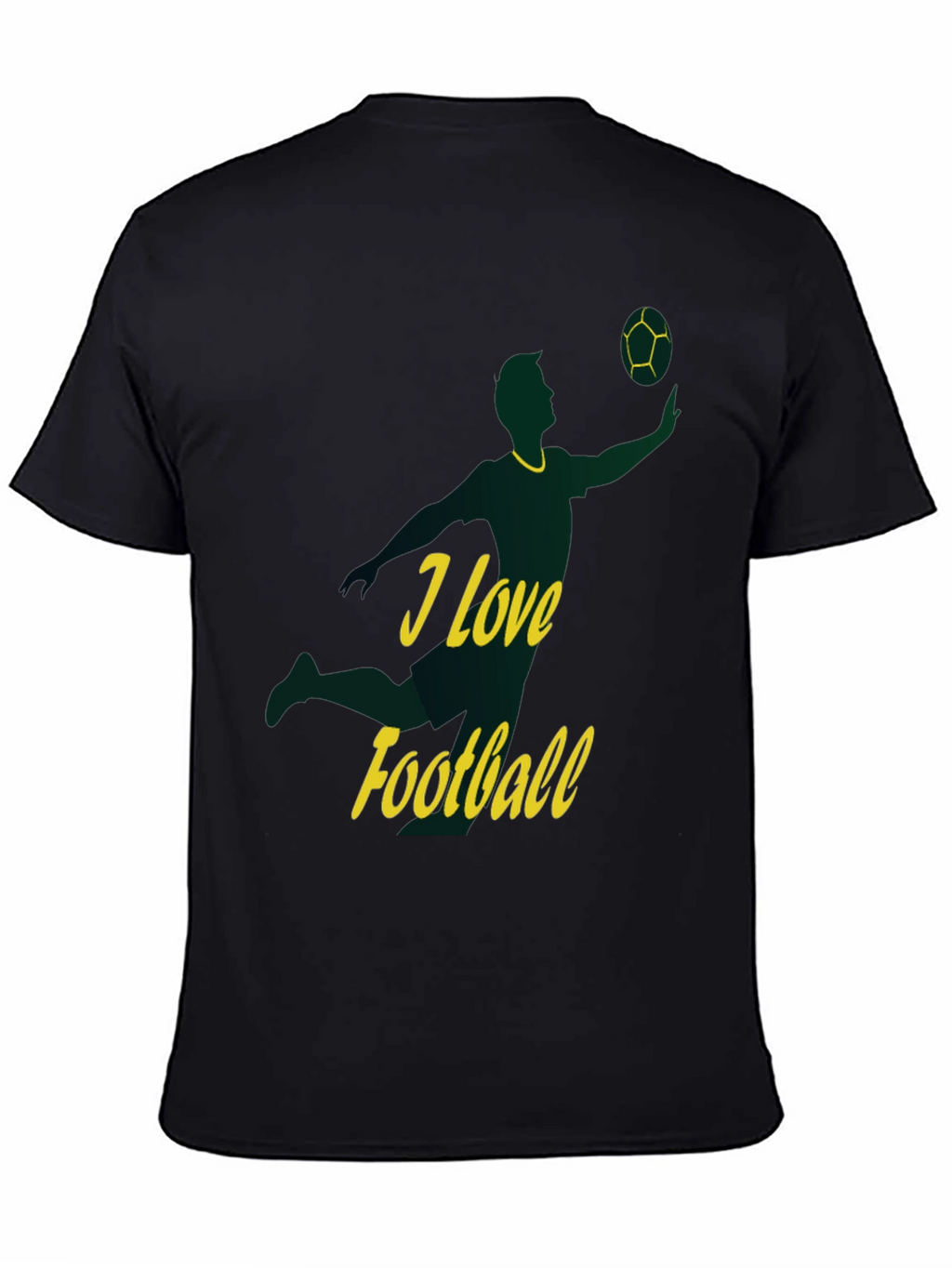 I Love Football Graphic Tee - Stylish Sportswear