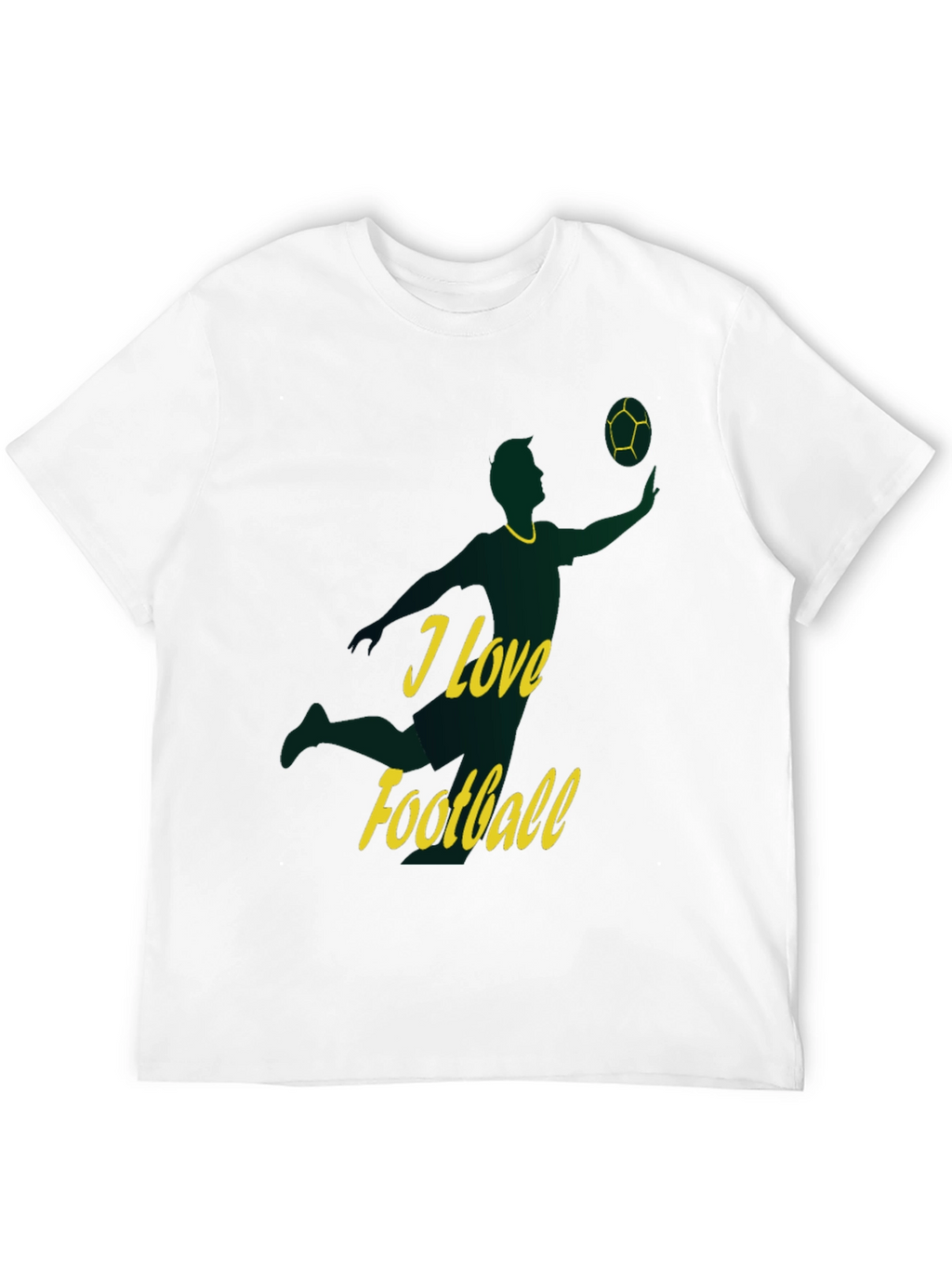 I Love Football Graphic Tee - Stylish Sportswear