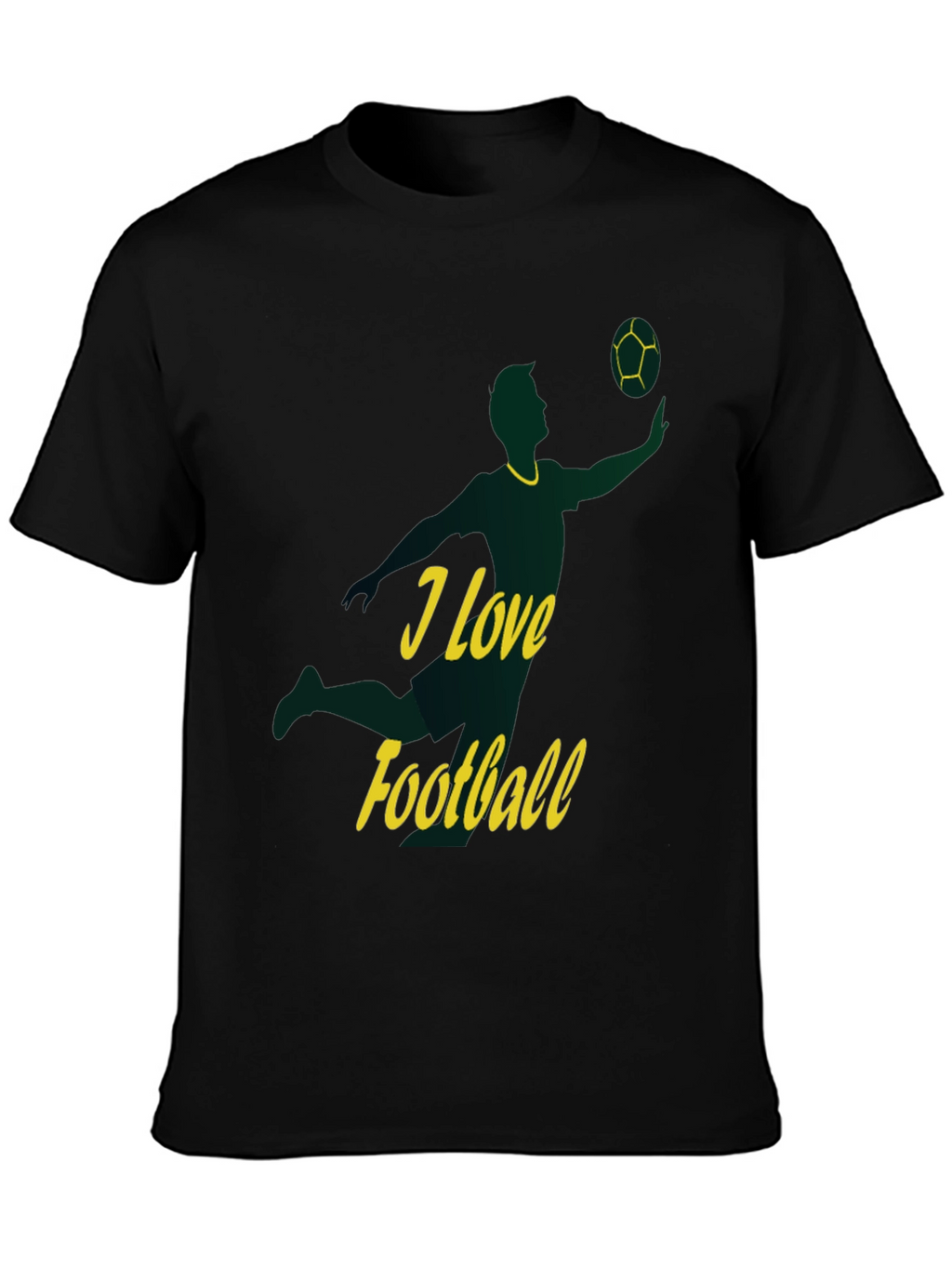 I Love Football Graphic Tee - Stylish Sportswear
