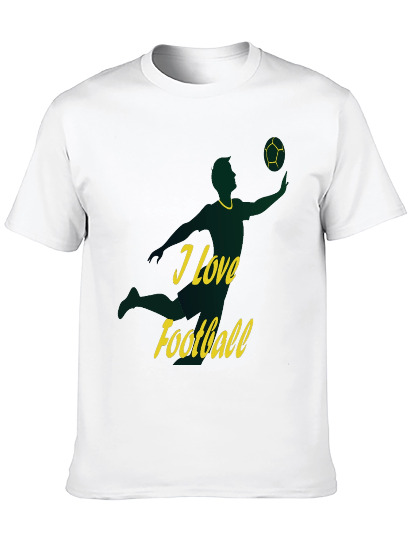 I Love Football Graphic Tee - Stylish Sportswear