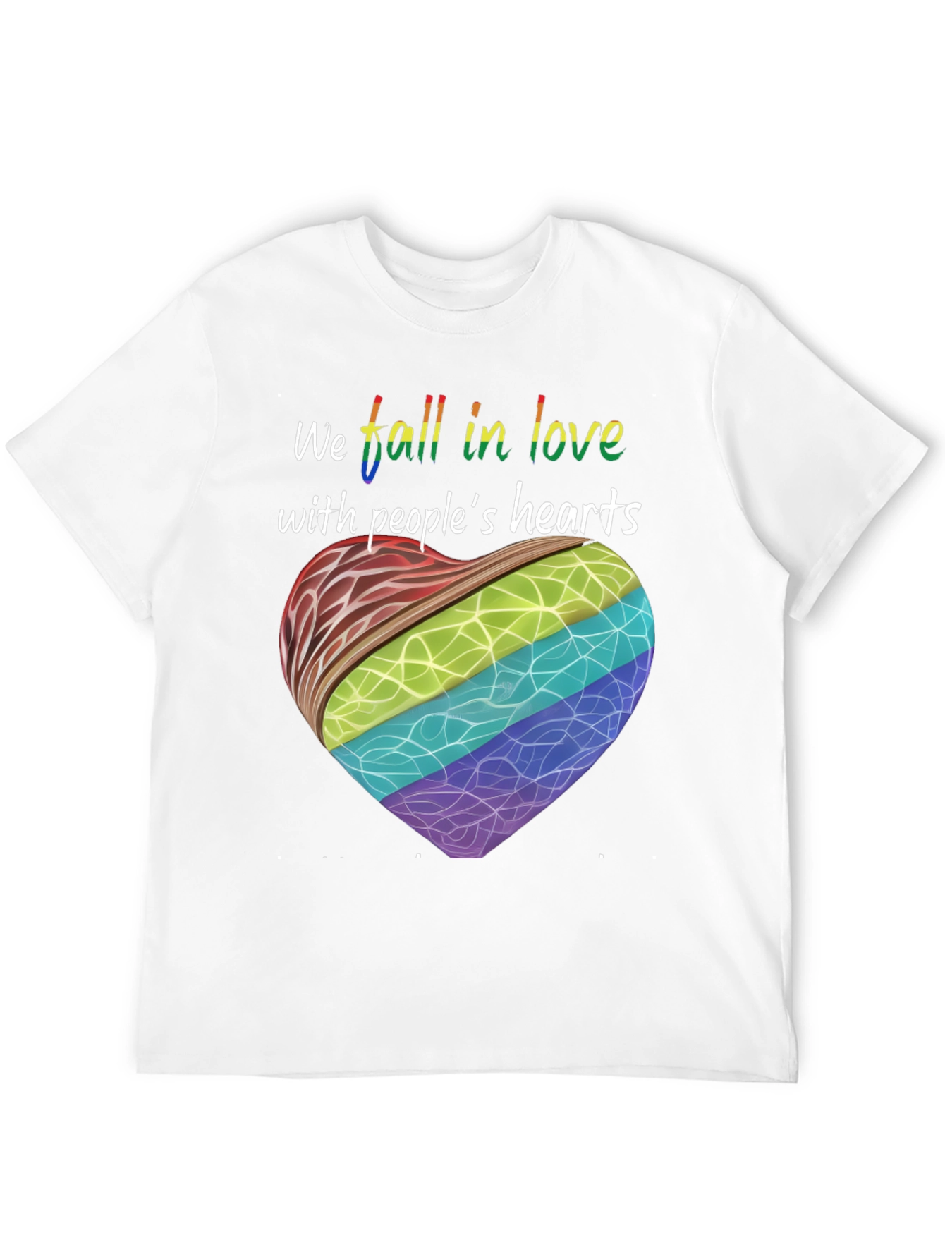 Pride Heart Graphic Tee - Love Knows No Bounds