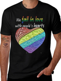 Pride Heart Graphic Tee - Love Knows No Bounds