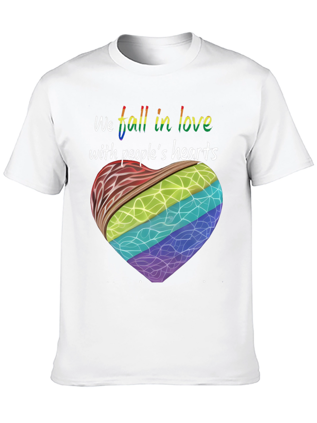 Pride Heart Graphic Tee - Love Knows No Bounds