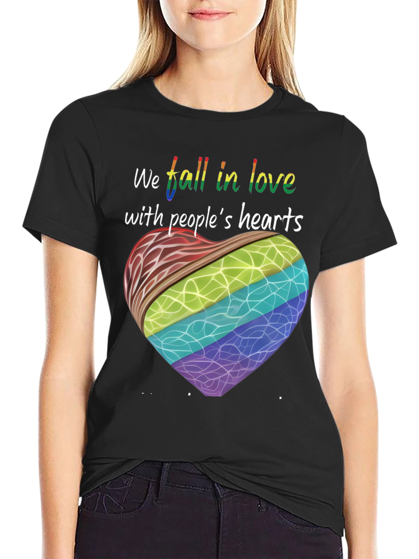 Pride Heart Graphic Tee - Love Knows No Bounds