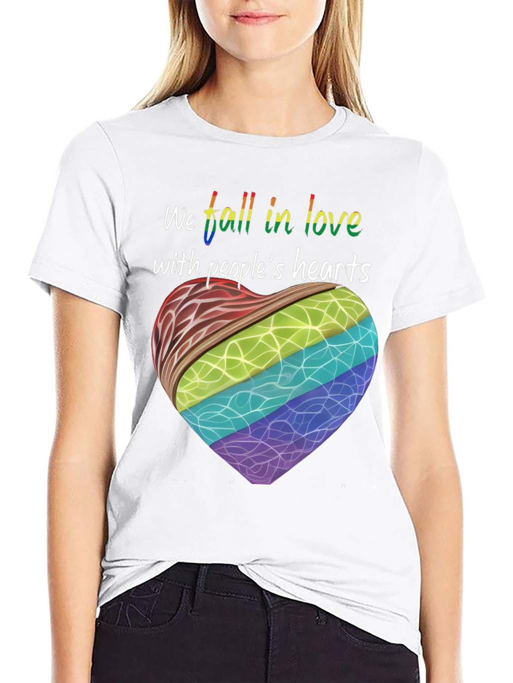 Pride Heart Graphic Tee - Love Knows No Bounds