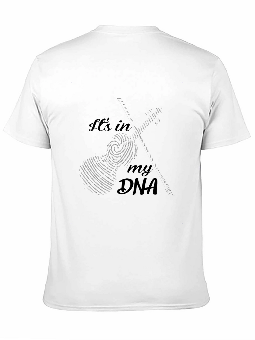 Guitar DNA Black Graphic T-Shirt