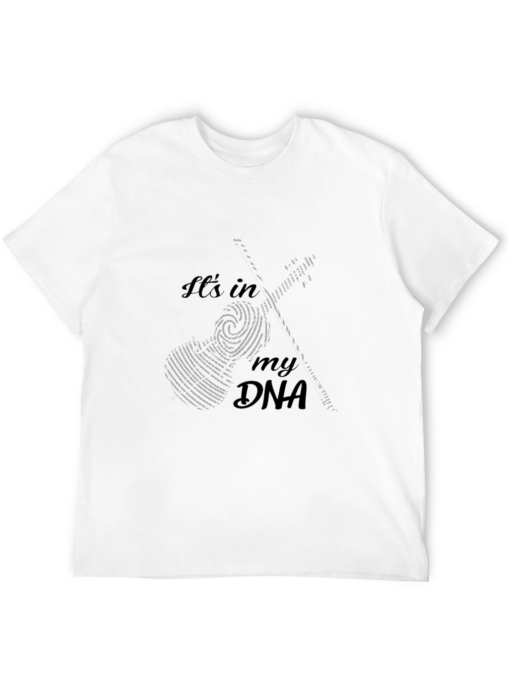 Guitar DNA Black Graphic T-Shirt