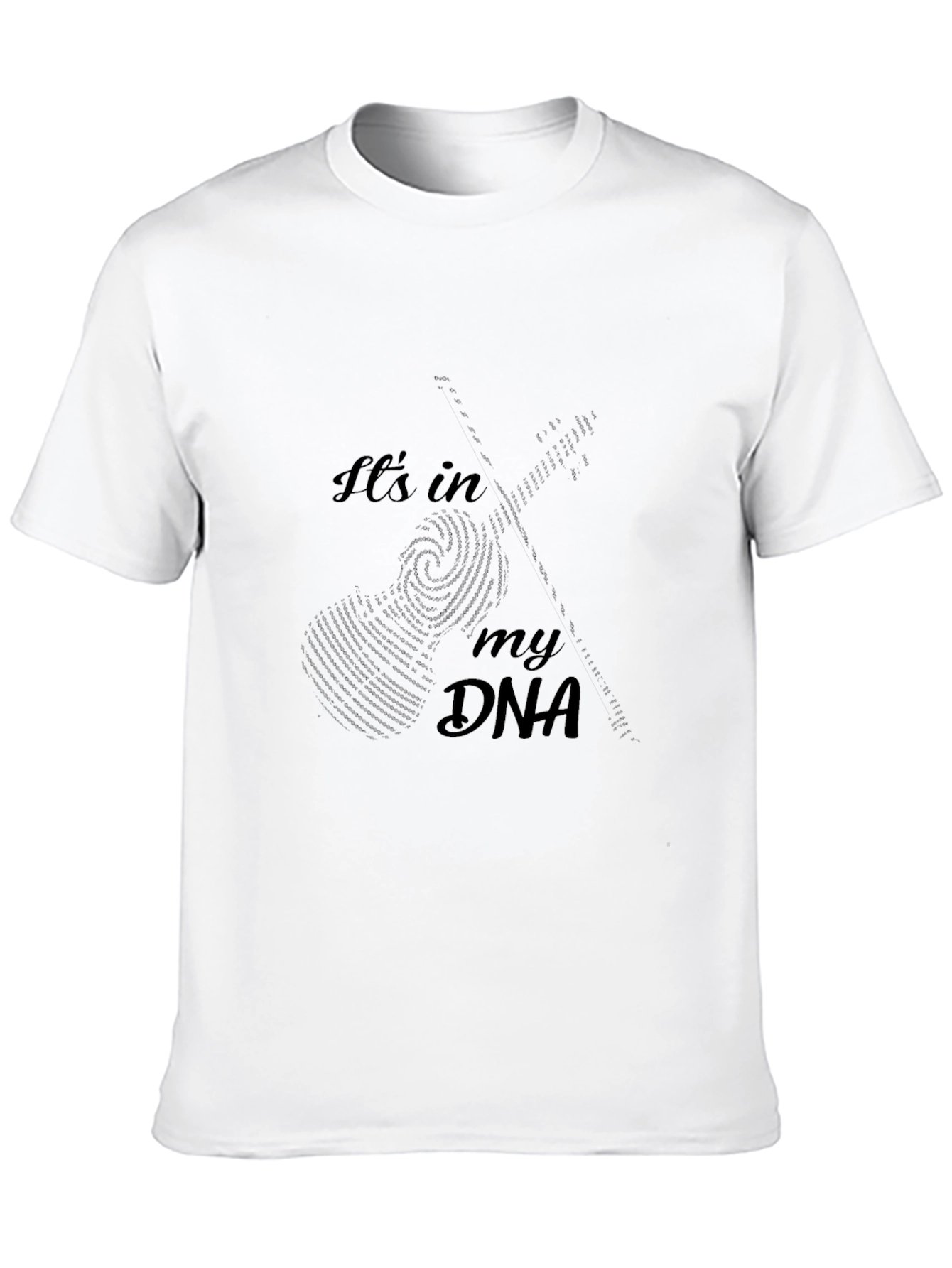 Guitar DNA Black Graphic T-Shirt